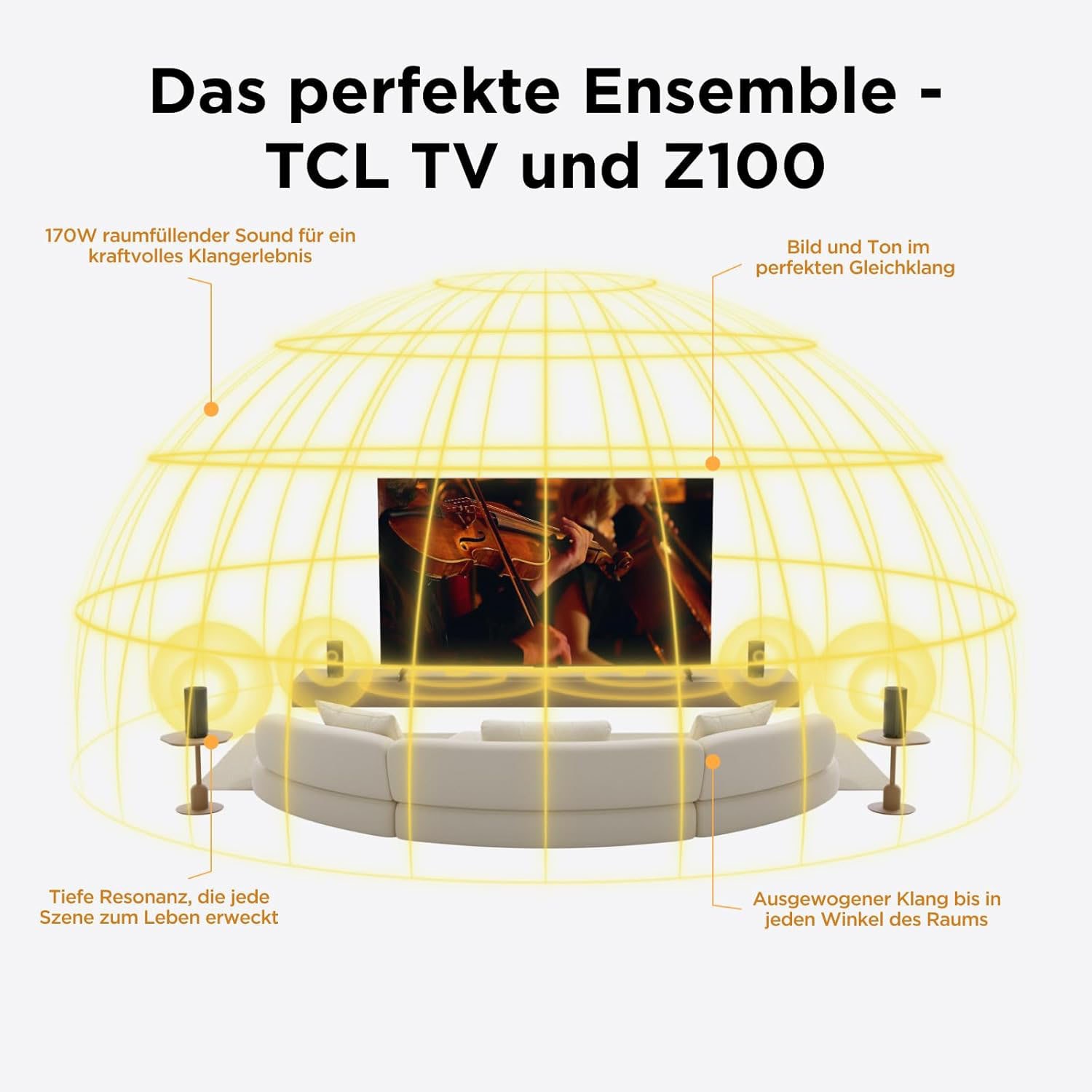 TCL Lautsprecher »Z100 Subwoofer« 1.1 (Bluetooth | WLAN Bassregelung 170 W)
