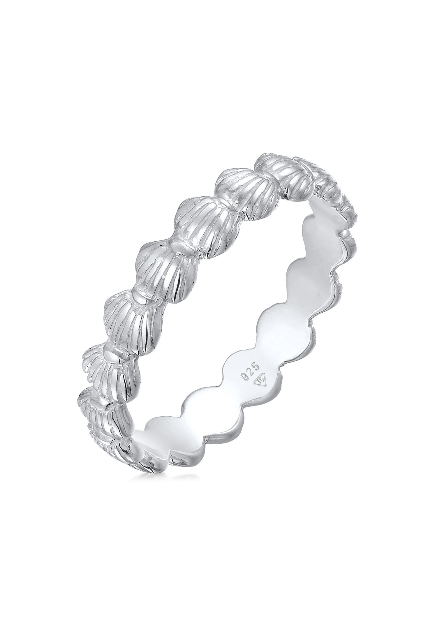 Elli Fingerring »Ring Bandring Muscheln Maritim Beach Look 925 Silber«