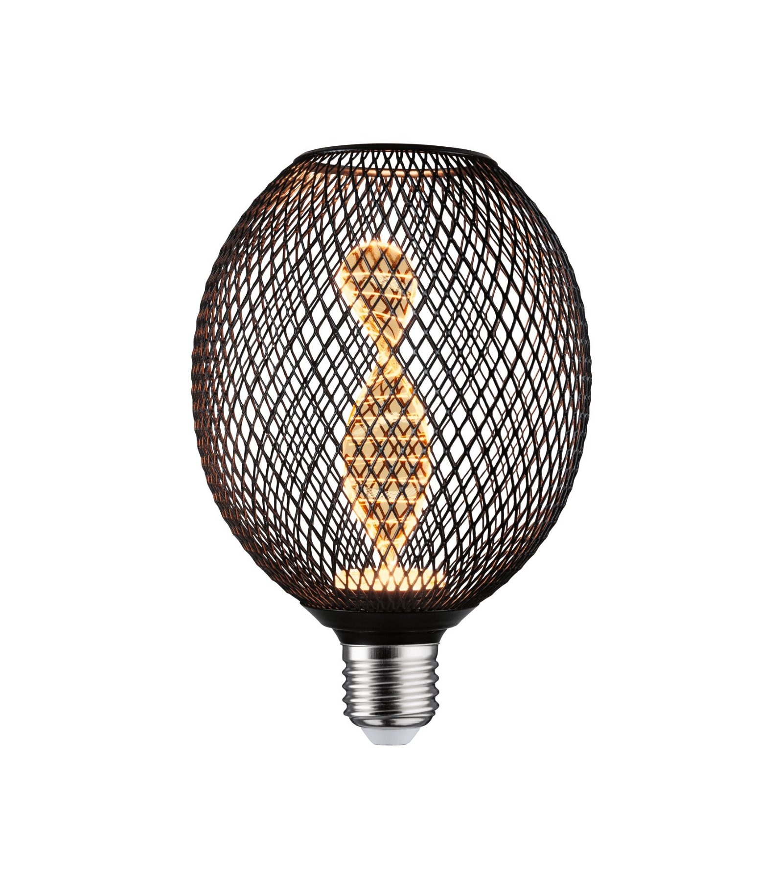 Paulmann LED-Leuchtmittel »Metallic Glow Globe schwarz Helix 110lm 3,5W 1800K 230V«
