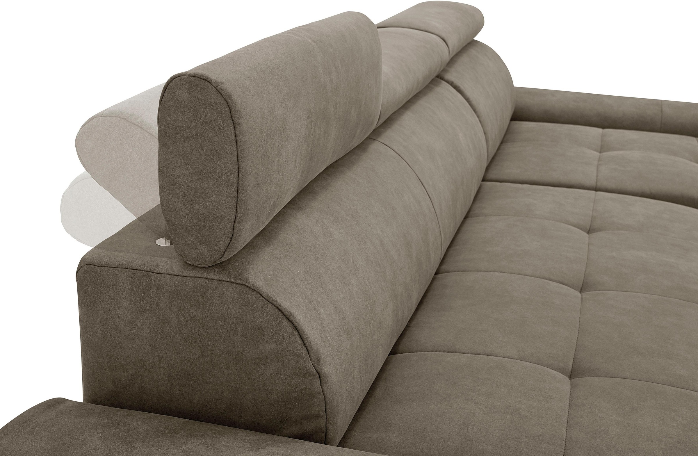 sit&more Ecksofa »Riva L-Form«, inklusive Kopteilverstellung, wahlweise mit Bettfunktion