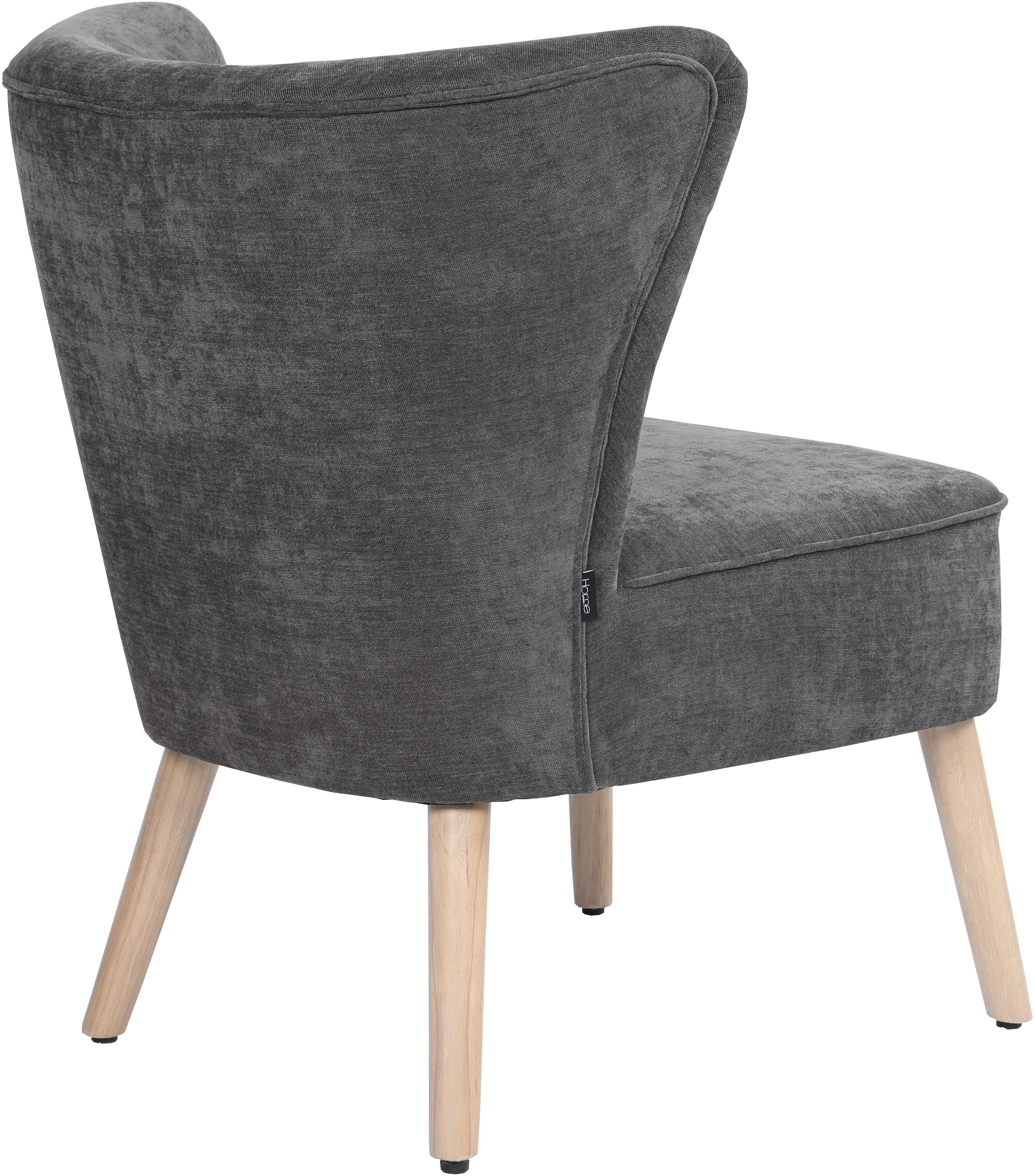 Home affaire Loungesessel »JORIEL moderner Ohrensessel mit Knopfsteppung« mit Echtholzfüßen und feinem Struktur-Bezug