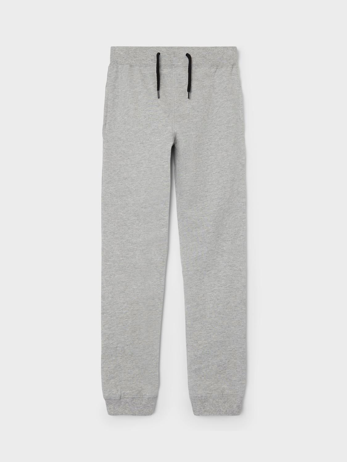 Name It Jogginghose »NKMSWEAT für Jungen mit verstellbarem Bund und Kordelzug«  unifarben, casual, regular fit, Baumwollmix, Rundhals