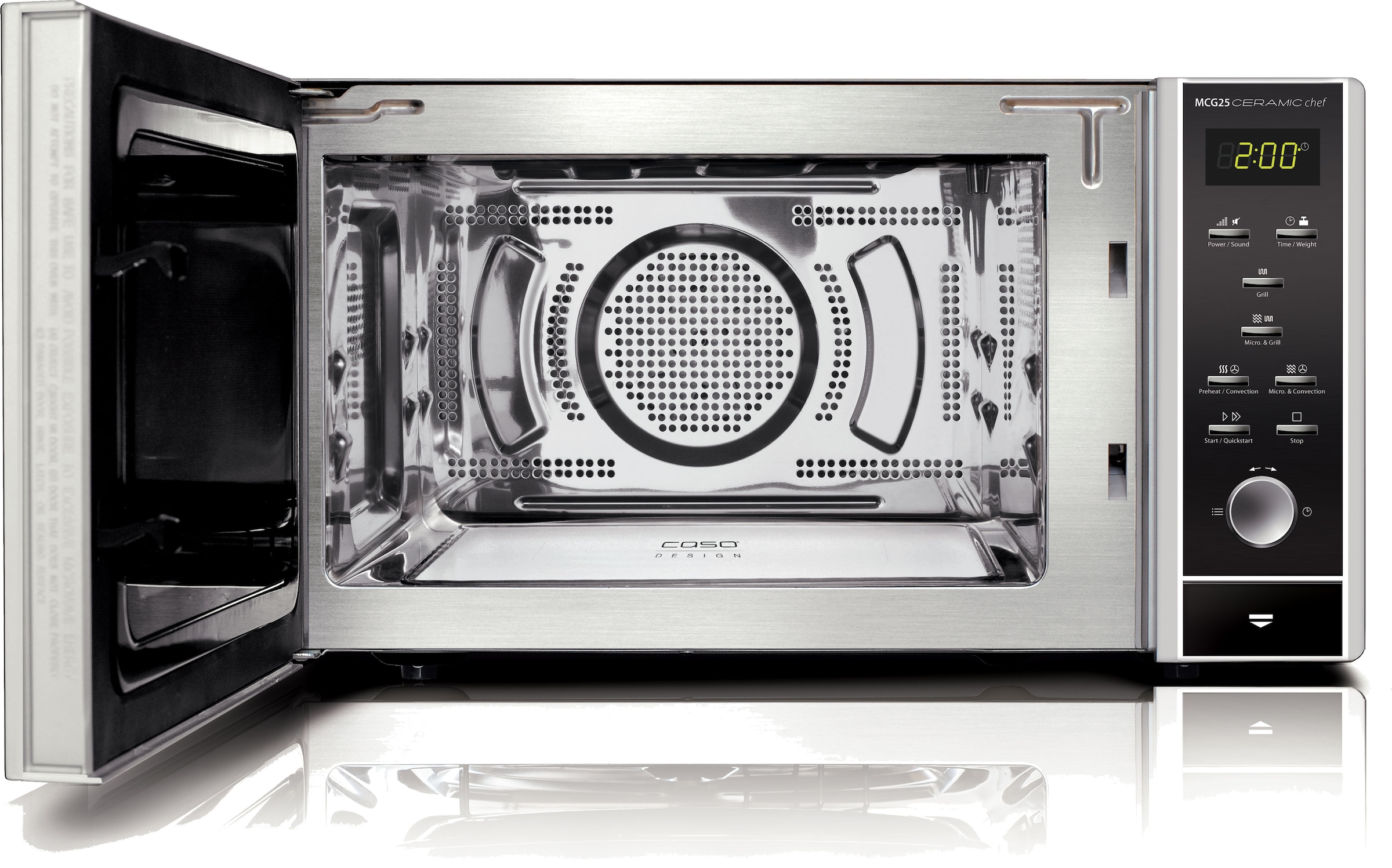 Caso Mikrowelle »3351 MCG 25 Ceramic Chef« Grill | Heißluft | Mikrowelle 2100 W