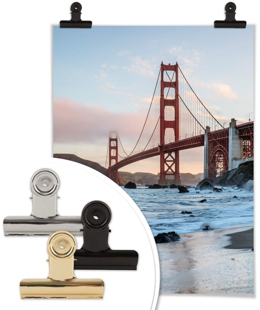 Wall-Art Poster »Golden Gate Bridge«, Brücken, (1 St.), Poster, Wandbild,  Bild, Wandposter bequem bestellen