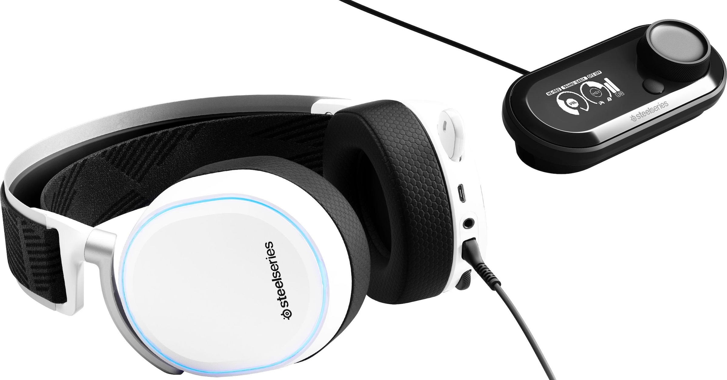 SteelSeries Gaming-Headset »Arctis Pro UNIVERSAL | ➥ 3 GameDAC + Cancelling Garantie XXL Jahre Hi-Res-Noise- White«