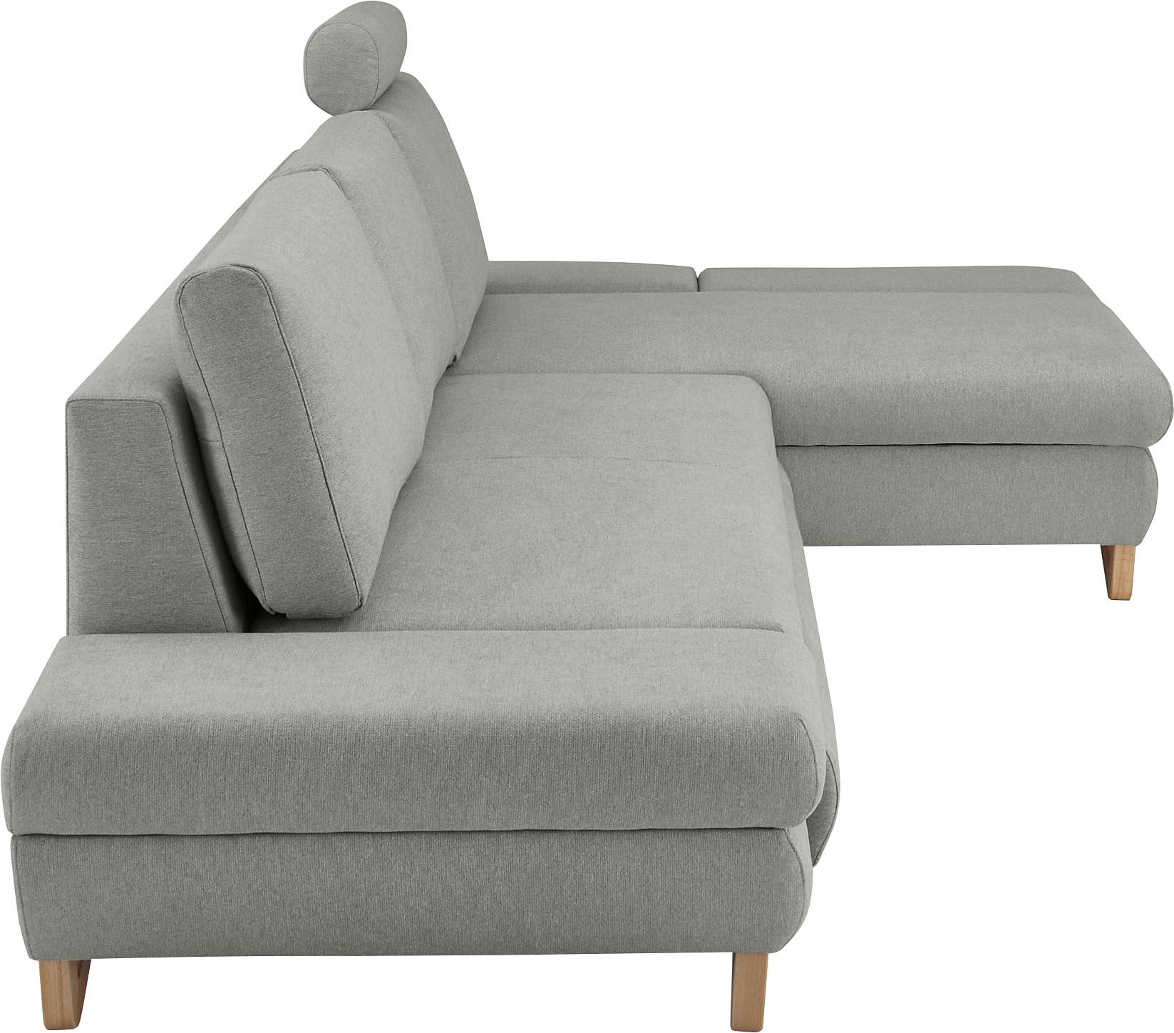 INOSIGN Ecksofa »City/Giron, L-Form,«, verstellbare Armlehnen mit Rasterfunktion