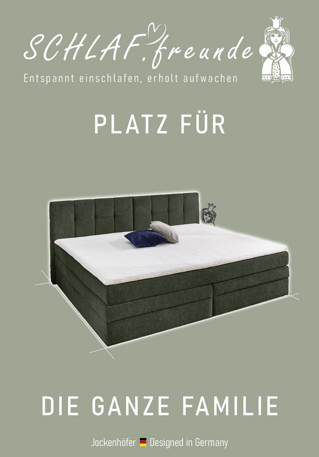 Jockenhöfer Gruppe Boxspringbett »Casa Grande in der Breite 240cm, Familienbett mit Bettkasten (1.000 L)« 7-Zonen-TTFK-Matratze, KS-Topper, verschiedene Härtegrade wählbar