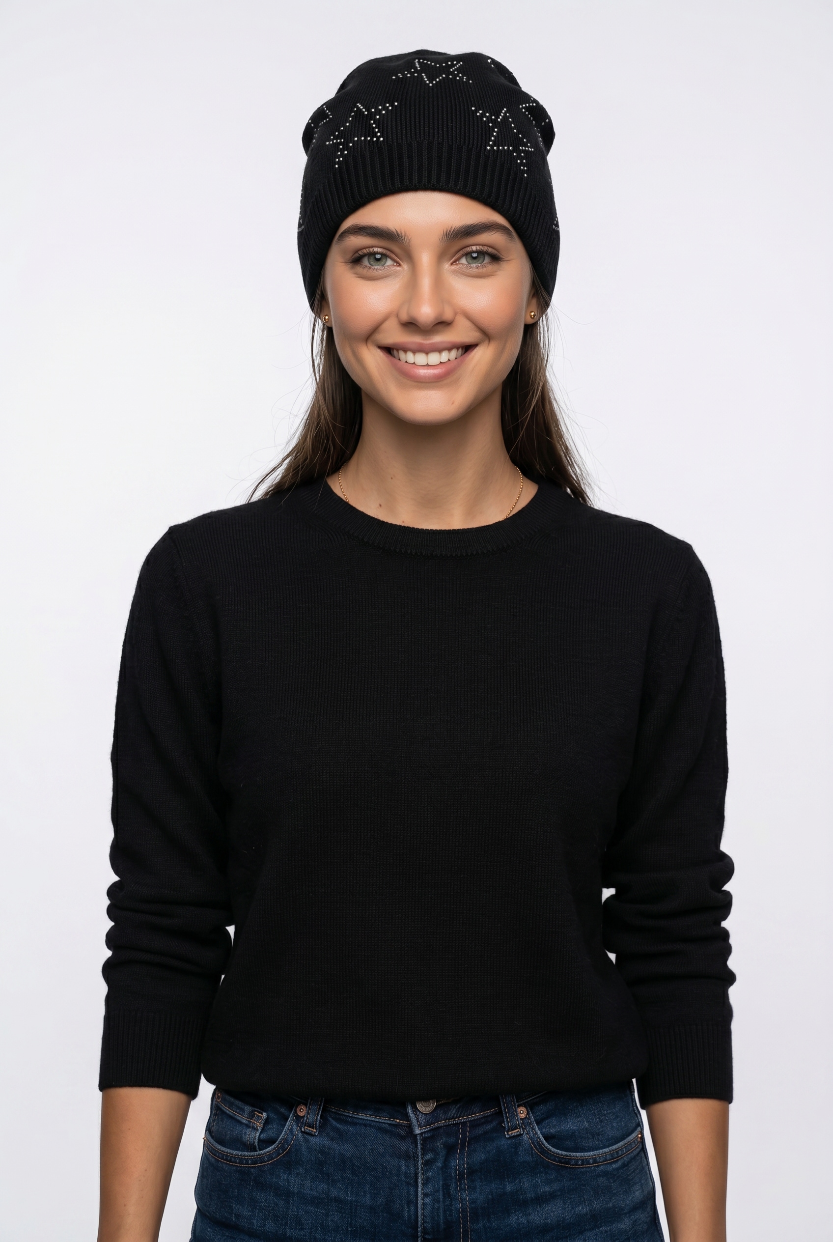 Capelli New York Beanie mit Schmucksteinen