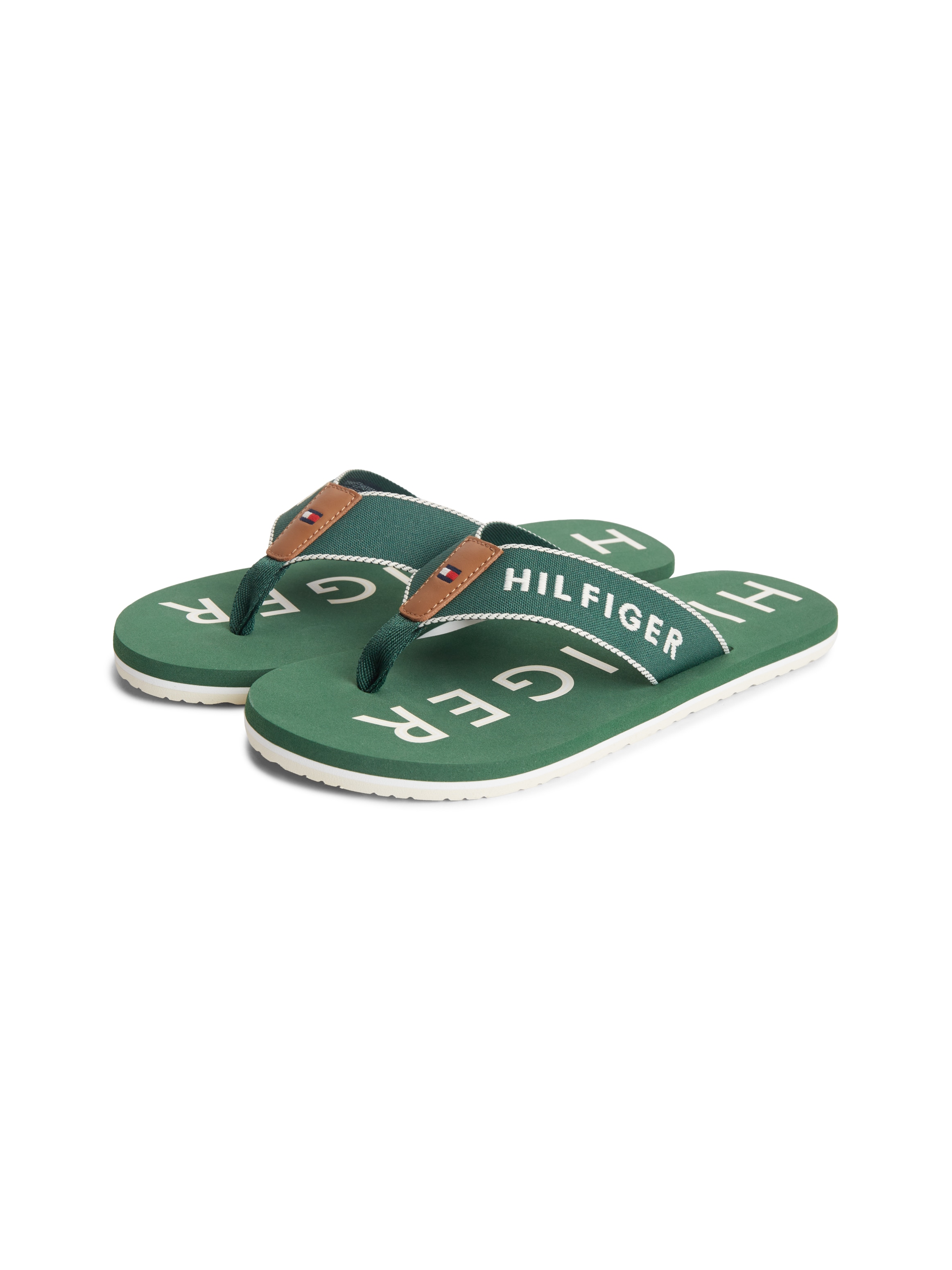 Tommy Hilfiger Zehentrenner »SPORTY HILFIGER BEACH SANDAL«  Sommerschuh, Strandschuh mit Kontrastbesätzen