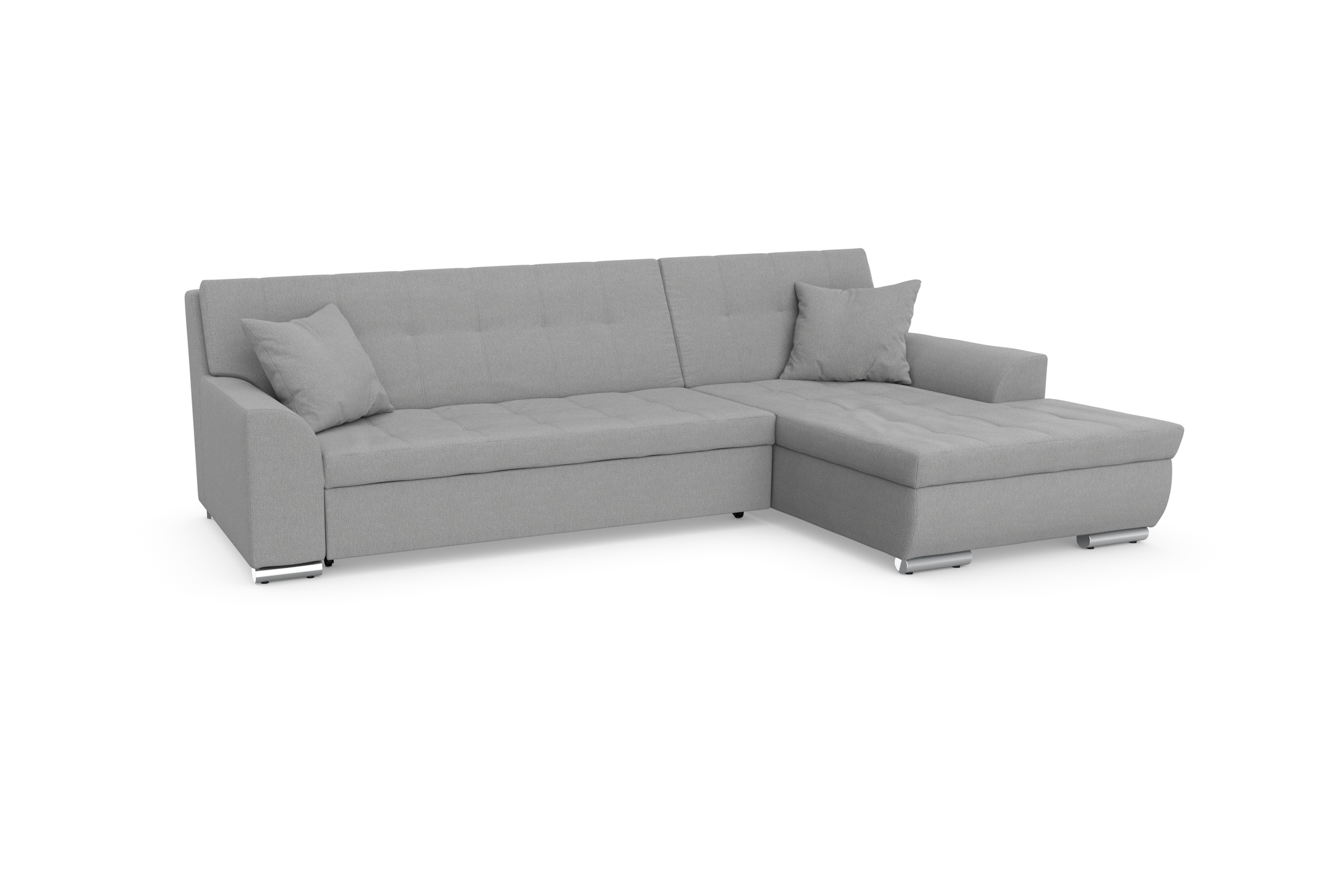 DOMO collection Ecksofa Treviso, wahlweise mit Bettfunktion, incl. Zierkissen