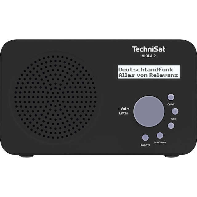 TechniSat Digitalradio (DAB+) »VIOLA 2 Tragbares«, (Digitalradio (DAB+)-UKW  mit RDS), zweizeiliges Display, Batteriebetrieb möglich ➥ 3 Jahre XXL  Garantie | UNIVERSAL
