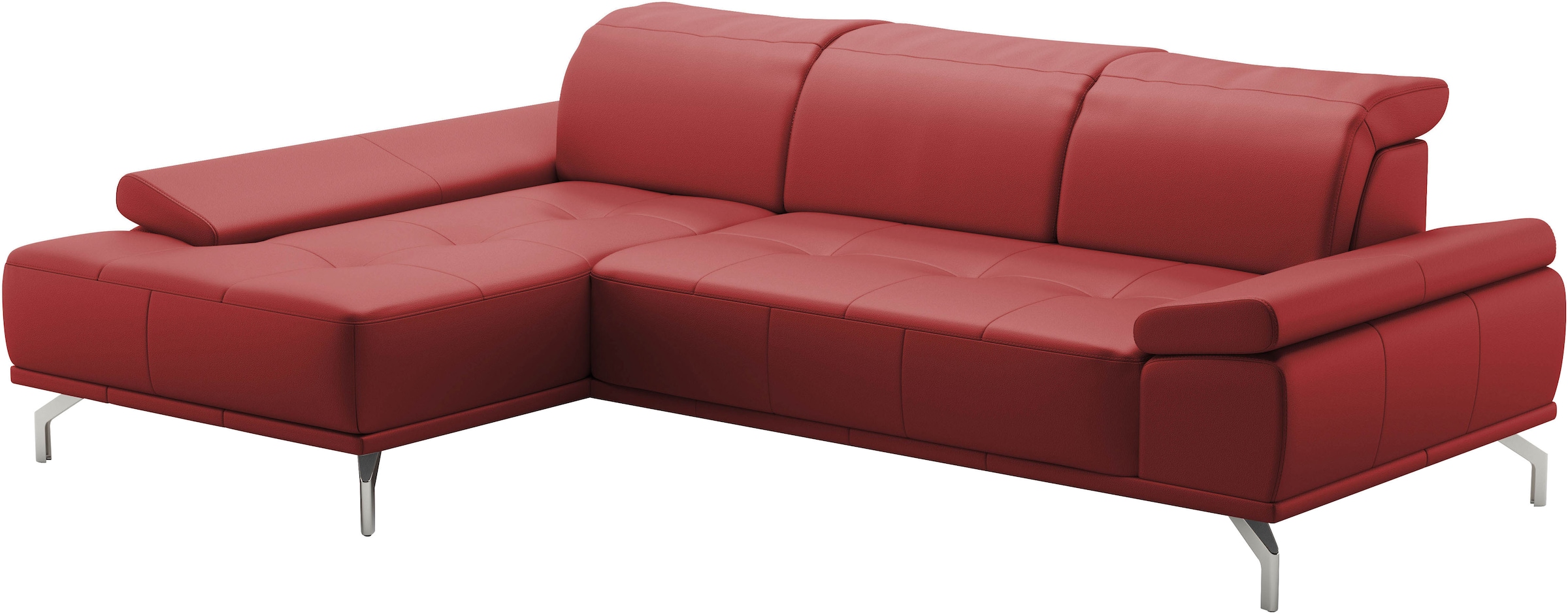 Places of Style Ecksofa »Caluna«, Inkl.Sitztiefenverstellung, wahlweise mit Kopf- und Armteilverstellung