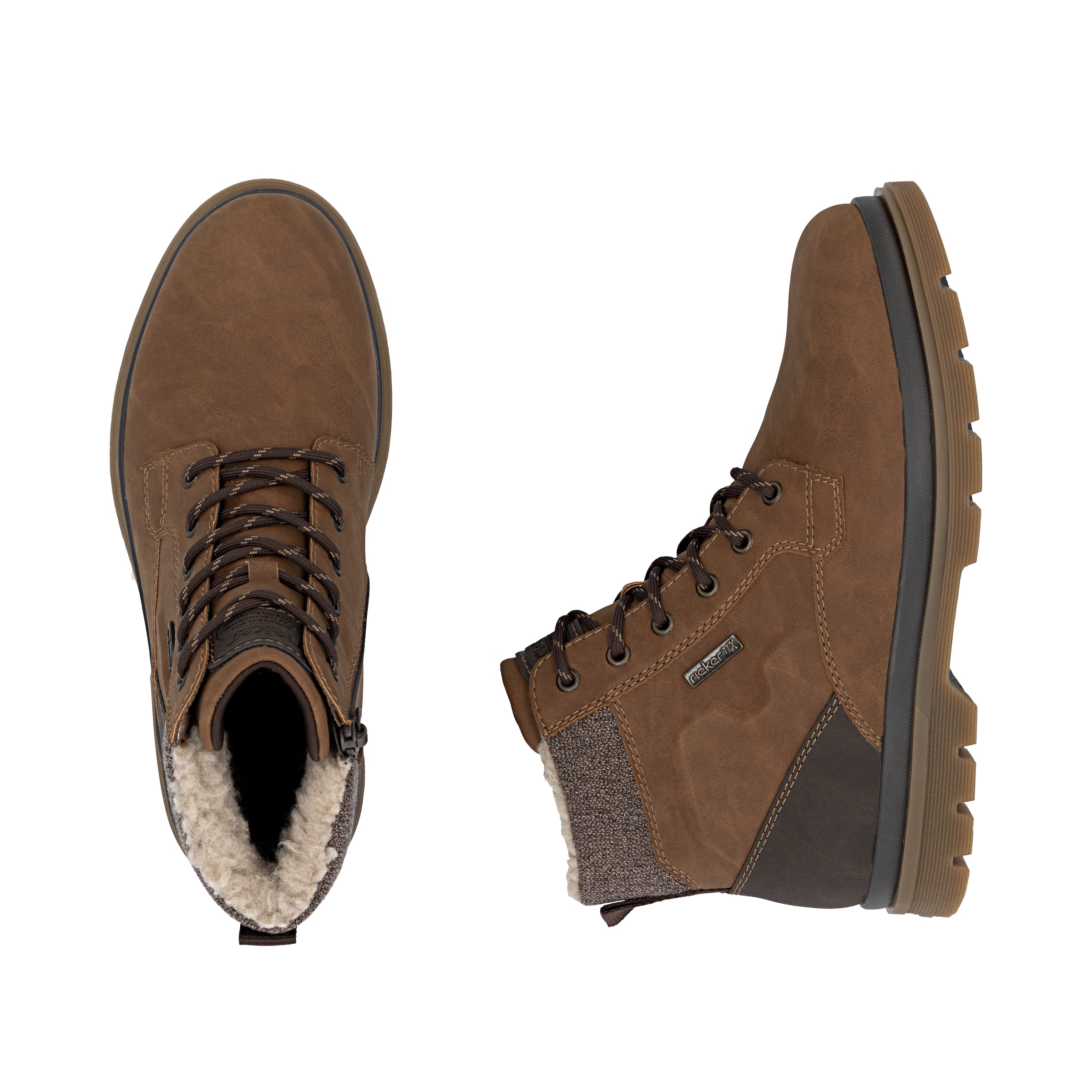 Rieker Winterstiefelette  Winterboots, Schnürboots mit Innenreißverschluss und RiekerTex