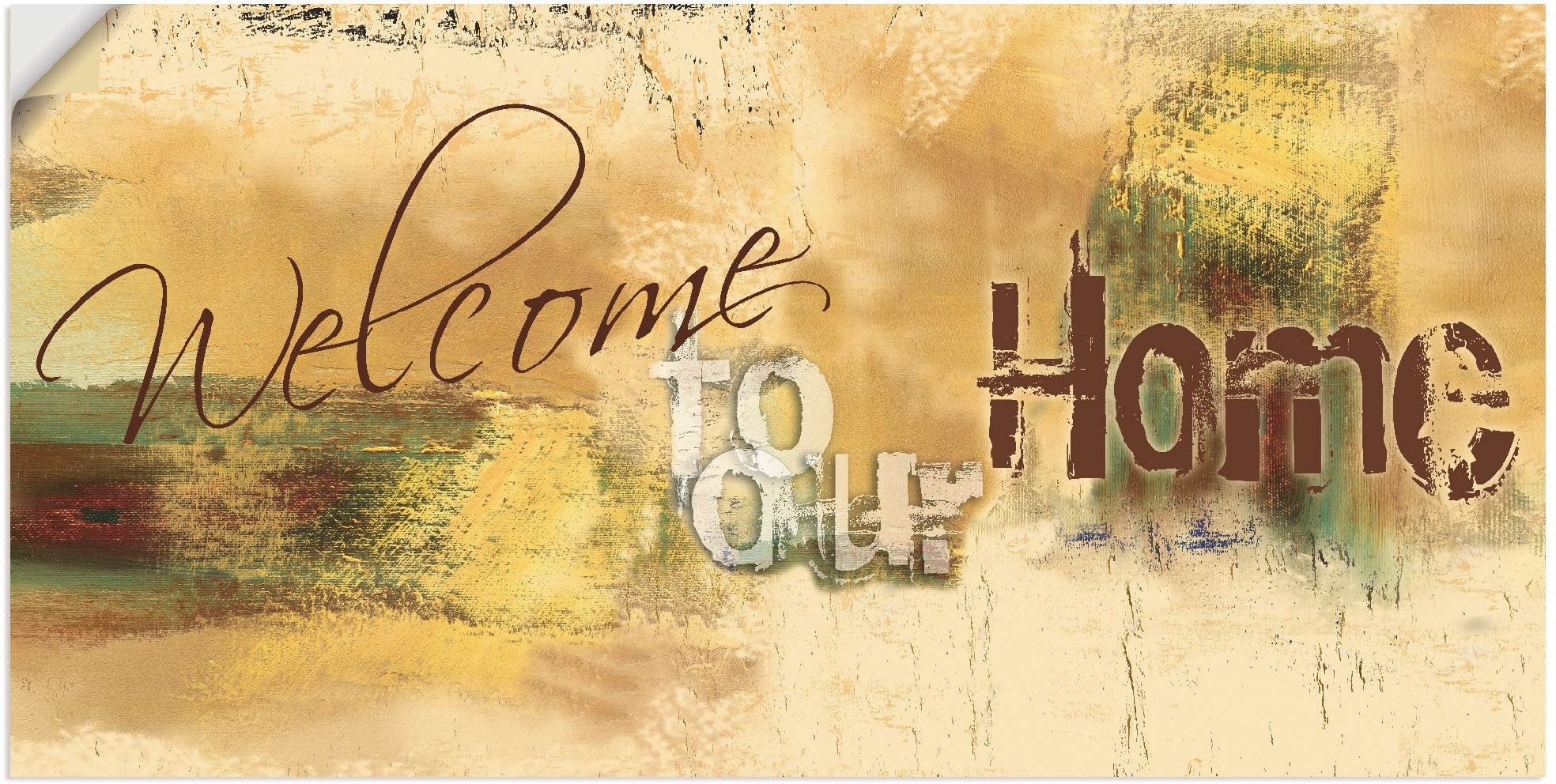 St.), unserem Wandbild »Willkommen Zuhause«, & versch. (1 auf in Poster kaufen Leinwandbild, Artland in Texte, Größen Rechnung als Alubild, Wandaufkleber oder Sprüche
