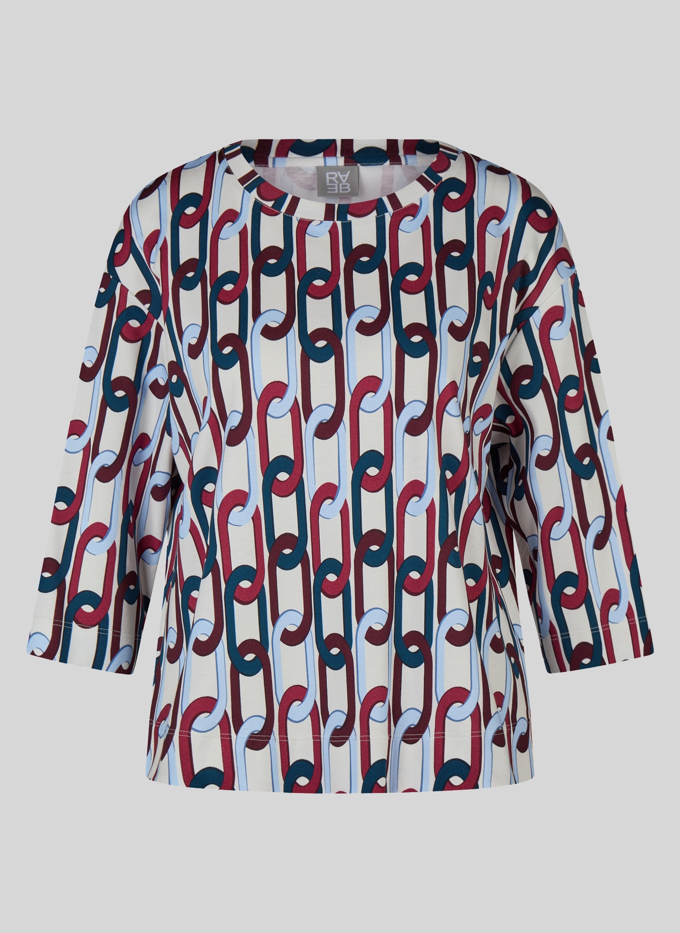 Rabe 3/4-Arm-Shirt mit grafischem Muster