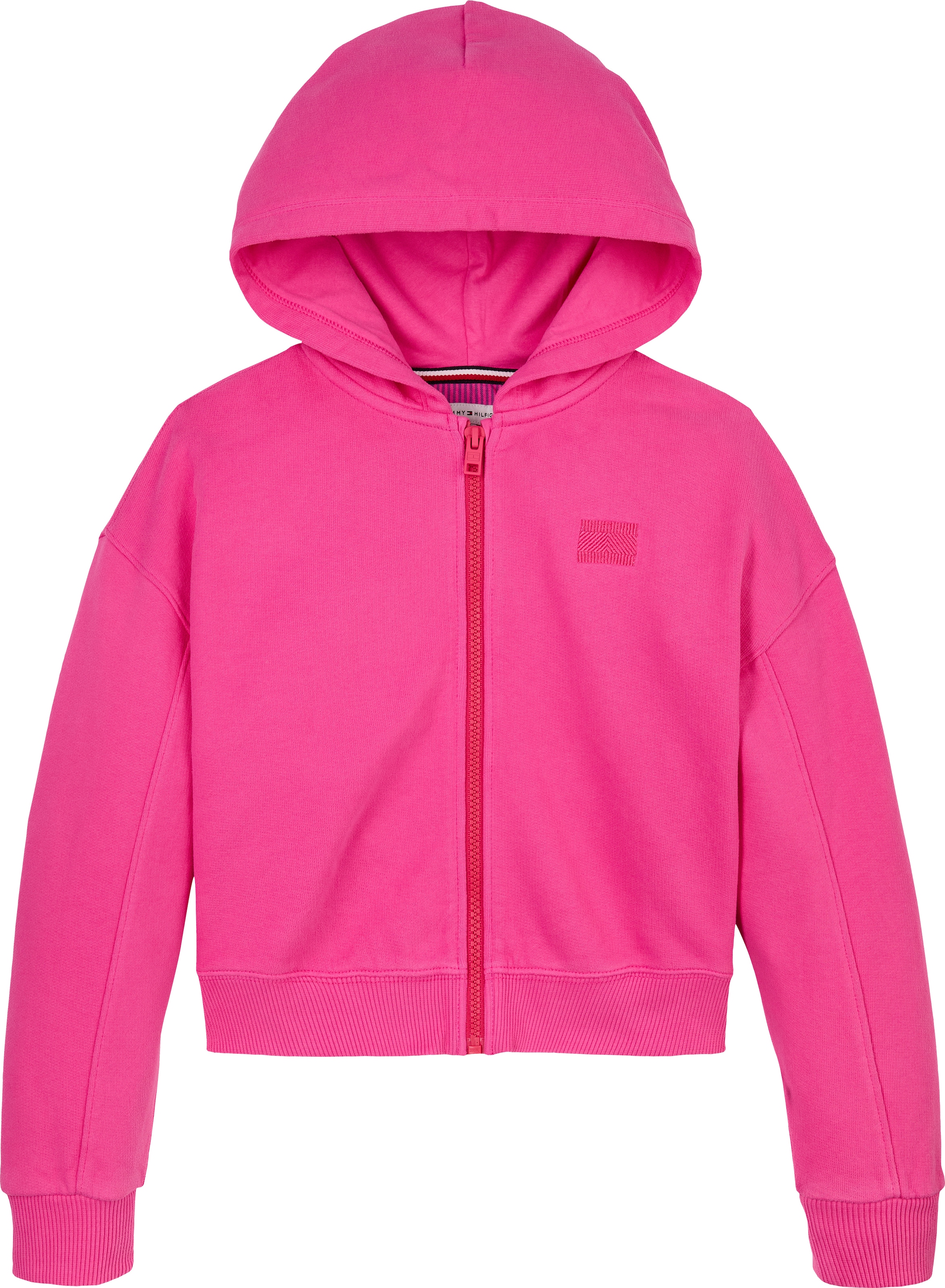Tommy Hilfiger Kapuzensweatjacke »TOMMY TONAL FLAG HOODIE«, für Kinder bis 16 Jahre, mit Brustdruck