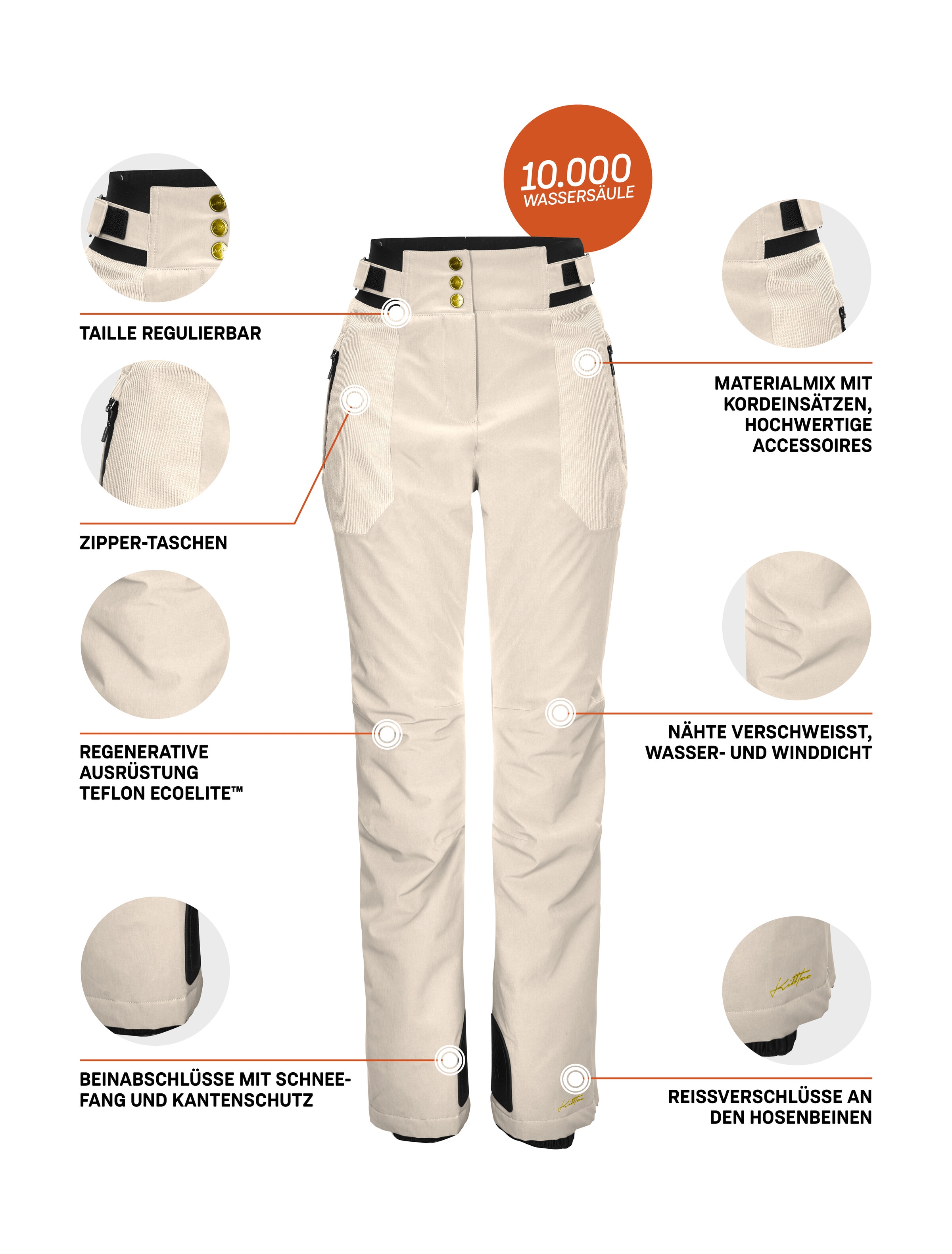 Killtec Skihose »KSW 137 WMN SKI PNTS«  Wind- und wasserdichte Skihose, atmungsaktiv, 2-Wege-Stretch