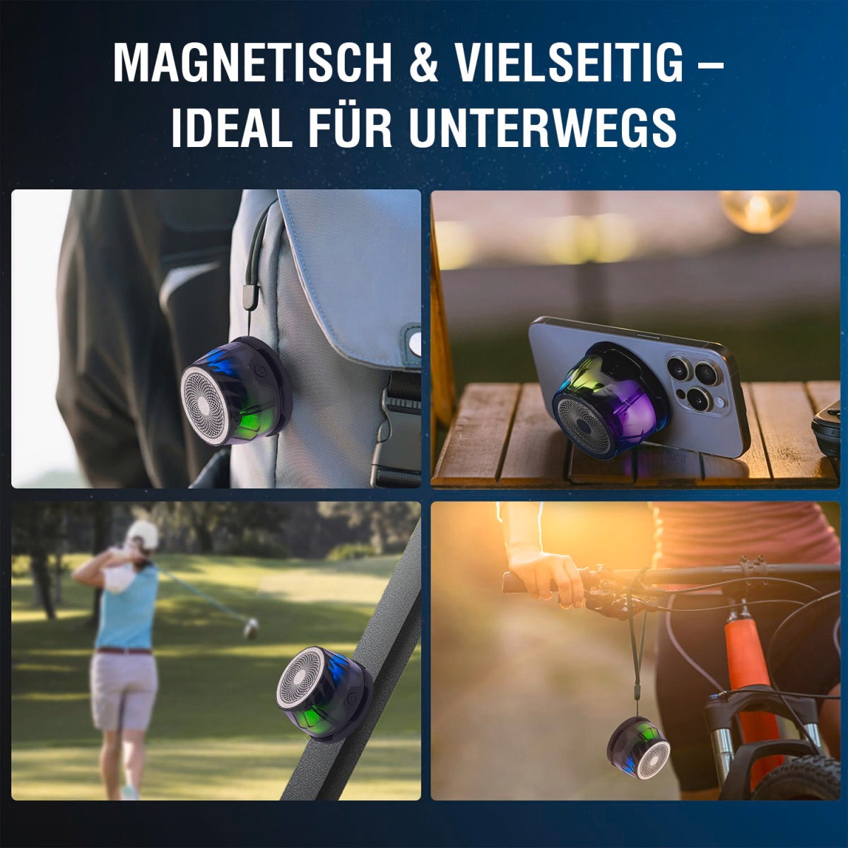 4smarts Bluetooth-Lautsprecher »Bluetooth-Speaker SoundCharge MagSafe-kompatibel«