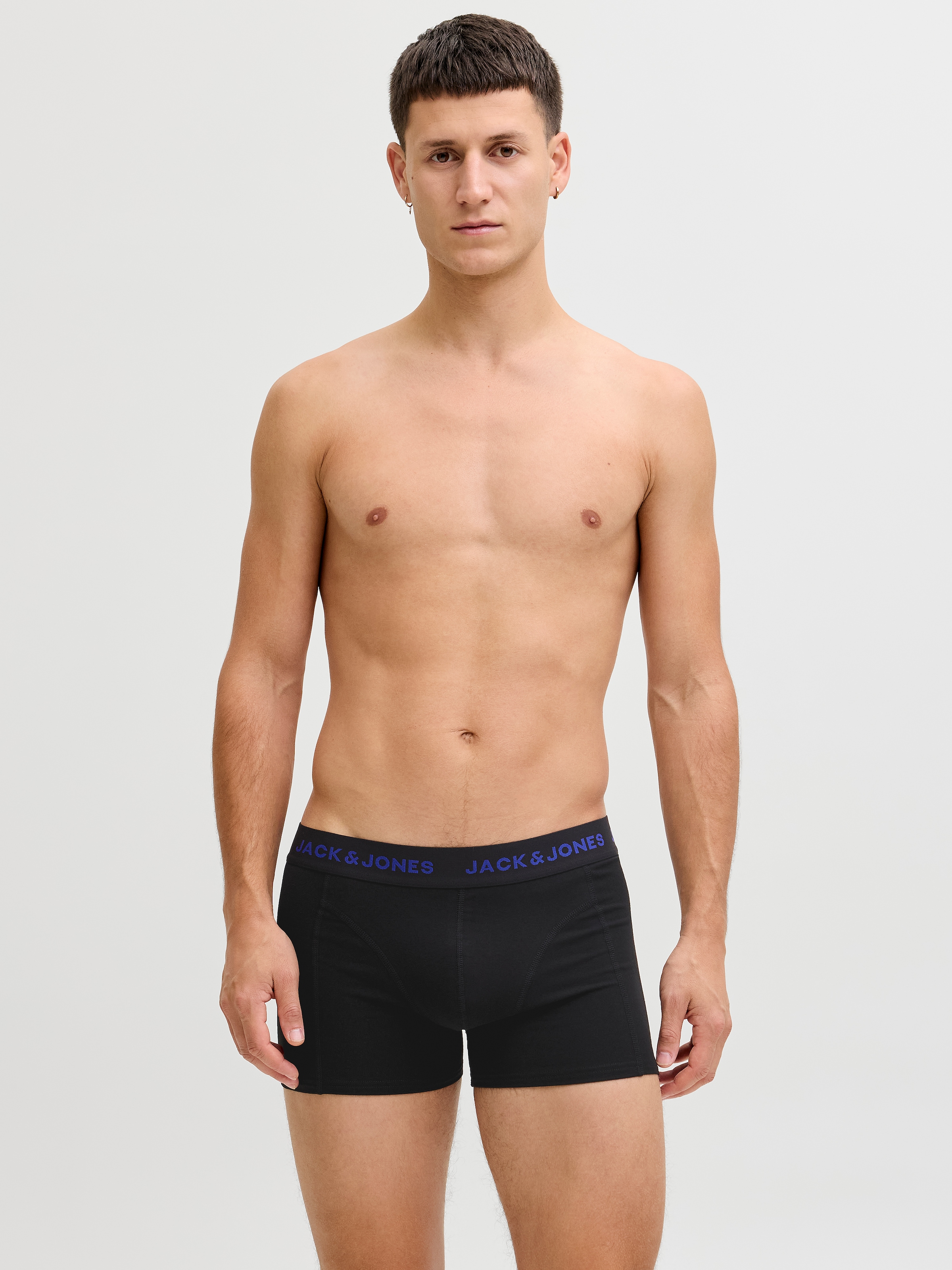 Jack & Jones Trunk »JACBLACK – Formschlüssige Boxershorts mit elastischem Bund« Packung, 5 Stk. unifarben, casual, körpernah, Jersey