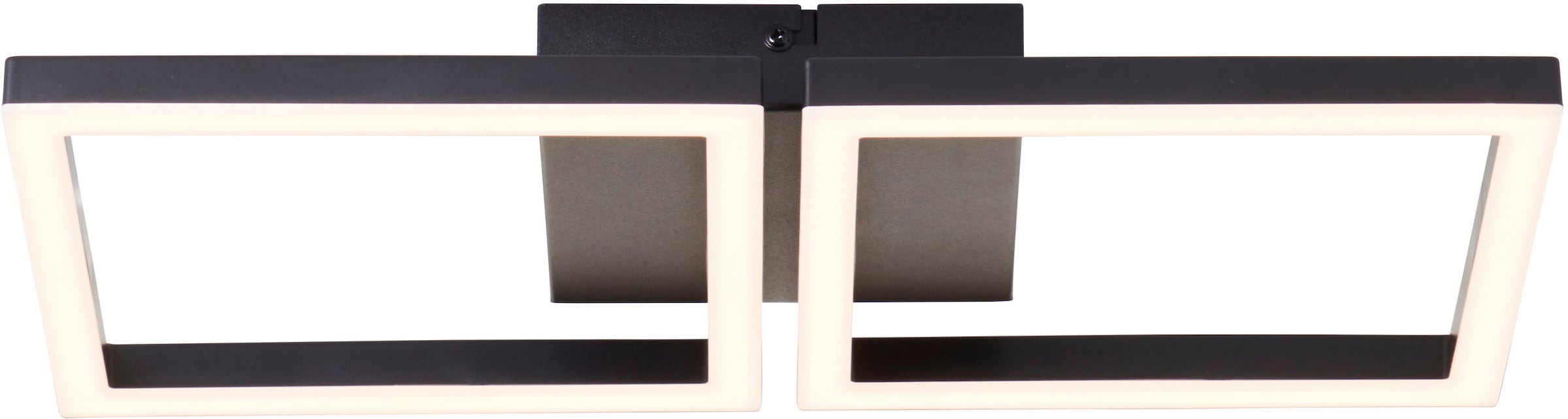 Brilliant LED Deckenleuchte »Nuvela« LED-Modul Warmweiß LED-Profilleuchte, 20 x 41 x 5 cm, 2300 lm, 3000 K, Metall, schwarz