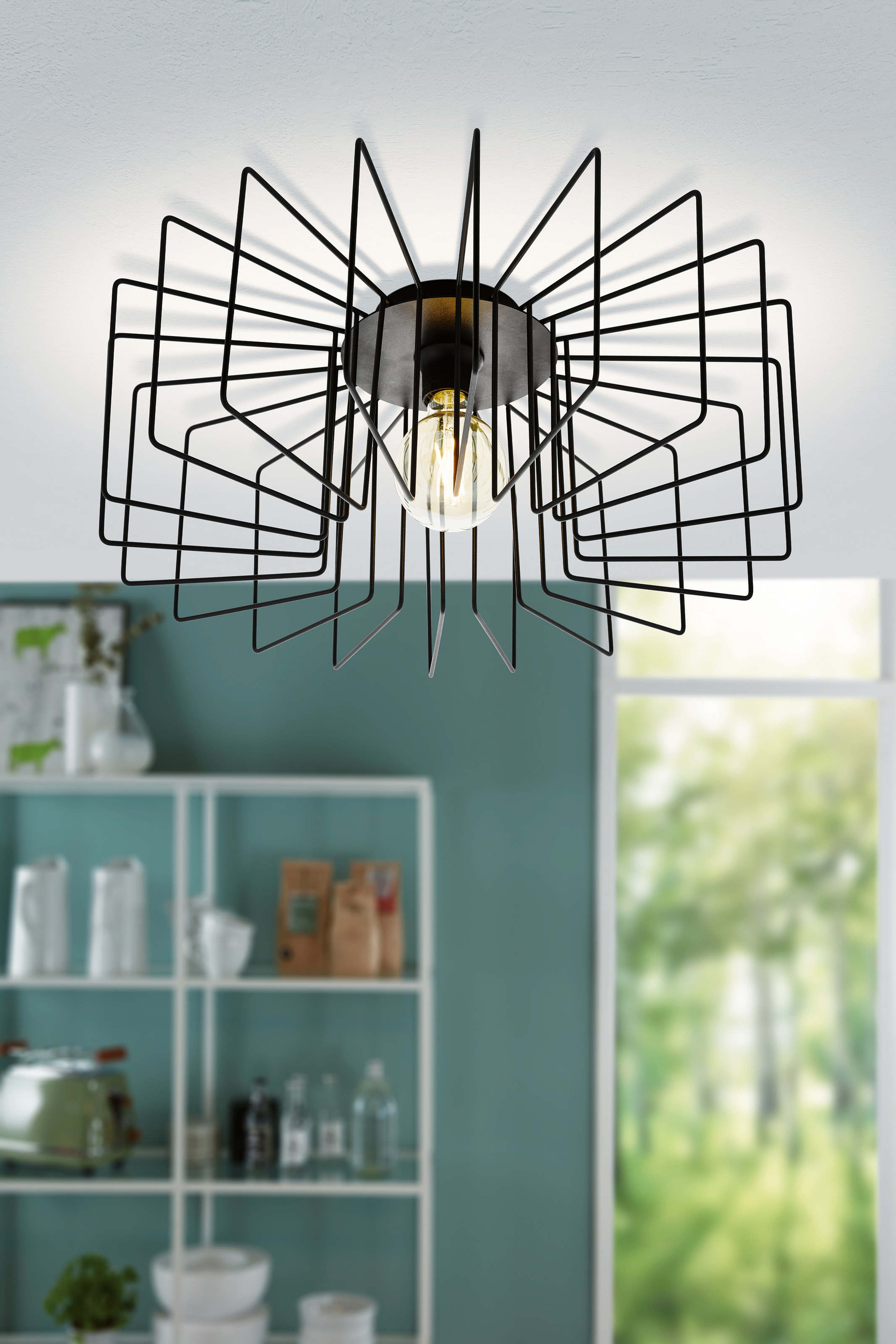 EGLO Deckenleuchte »TREMEDAL«, 1 flammig, Leuchtmittel E27 | ohne Leuchtmittel, Deckenlampe