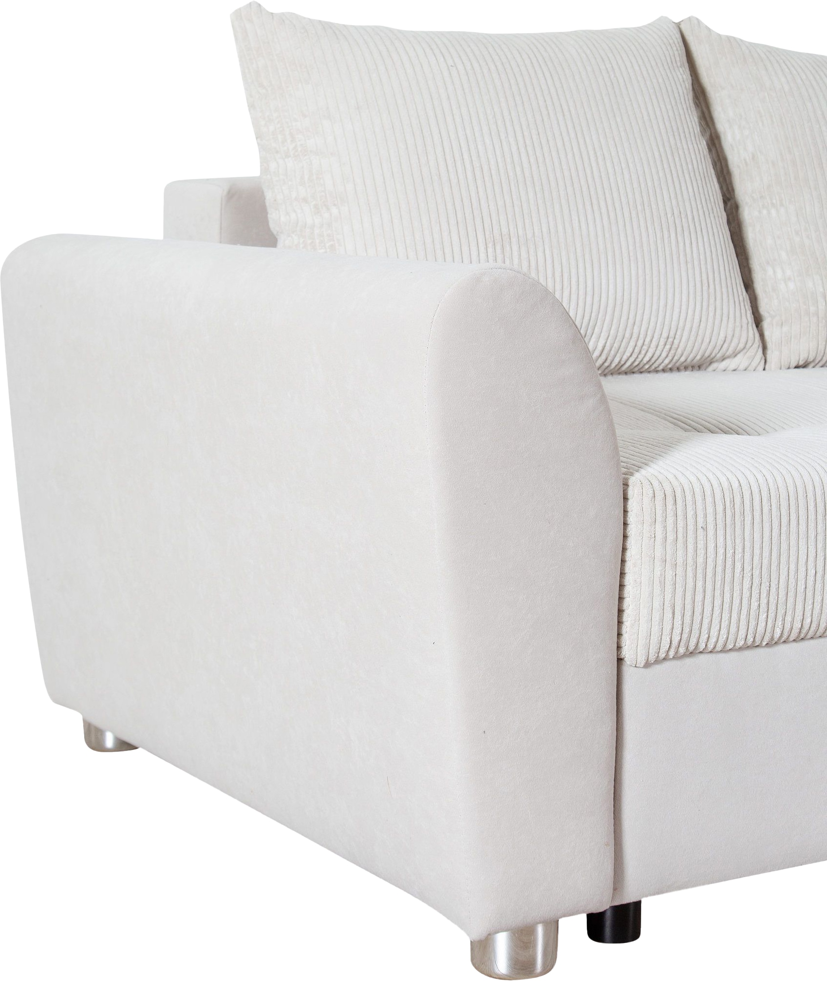 COLLECTION AB Ecksofa »Jana L-Form«, inkl. Bettfunktion,Bettkasten und Bonnelfederkern