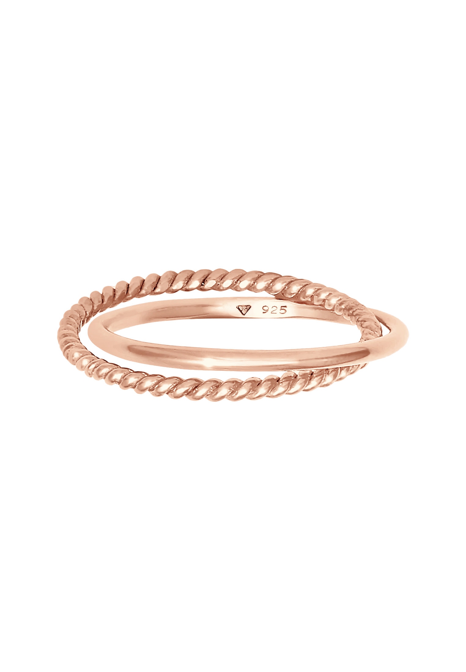 Elli Silberring »Ring Wickelring Klassik Fein Gedreht 925 Silber«