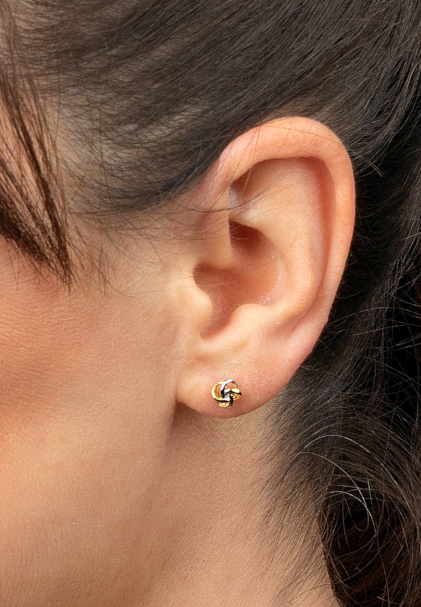 ONE ELEMENT Paar Ohrstecker »Knoten Ohrringe  Ohrstecker aus 333 Gelbgold«
