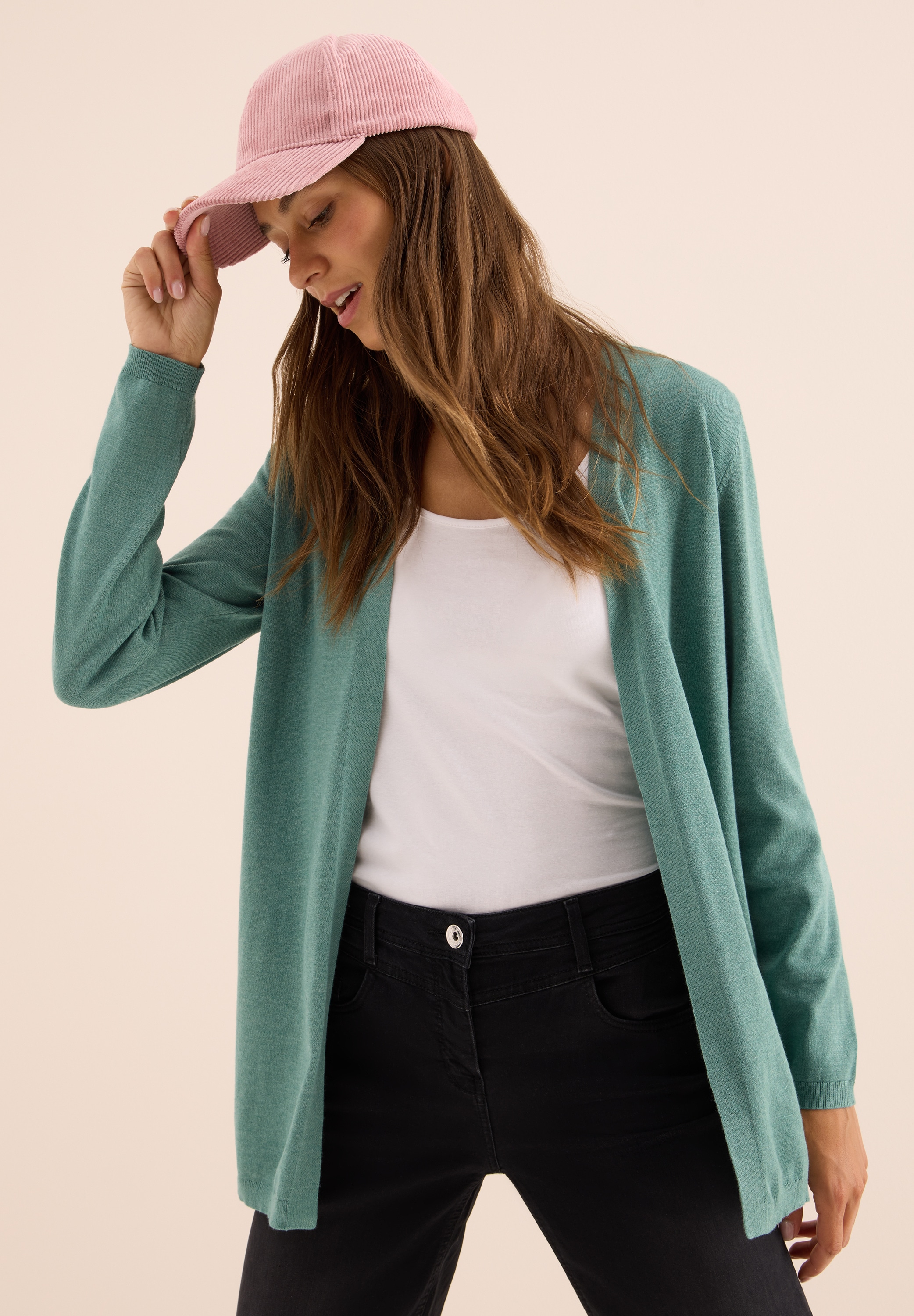 Cecil Longstrickjacke, softe Baumwollmischung