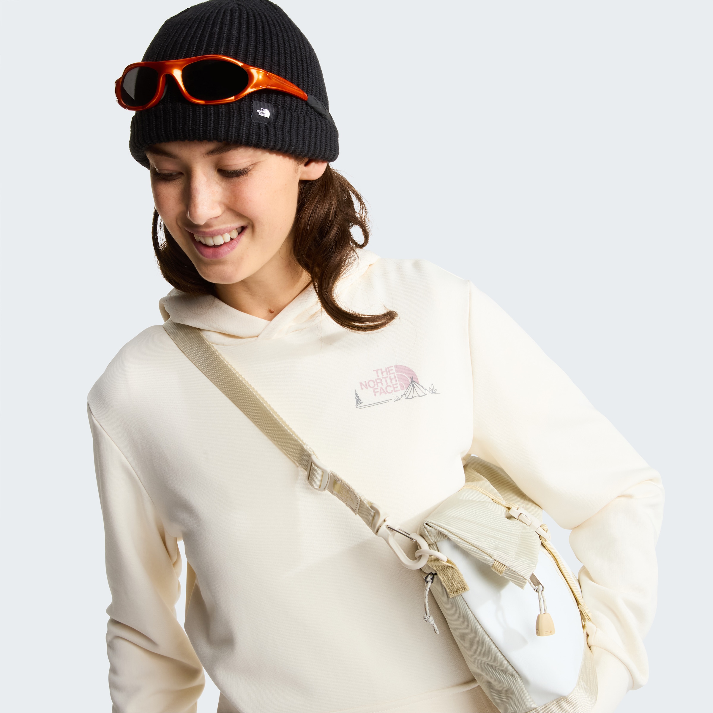 The North Face Kapuzensweatshirt »W MONTE REGULAR HOODIE-GRAPHIC«, sportlicher Stil, für sportliche Aktivitäten und Outdoor-Abenteuer
