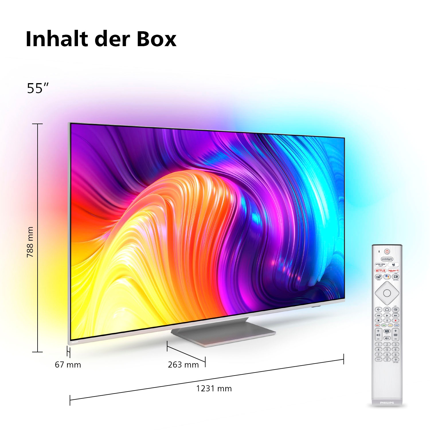 Philips LED-Fernseher »55PUS8807/12«, 139 cm/55 Zoll, 4K Ultra HD, Smart-TV-Android  TV ➥ 3 Jahre XXL Garantie | UNIVERSAL | alle Fernseher