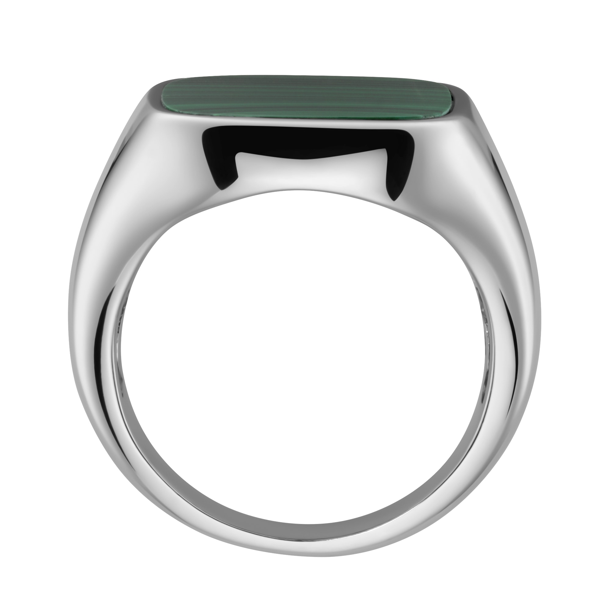 GIORGIO MARTELLO MILANO Silberring »Ring Siegelring mit Malachit, Silber 925«