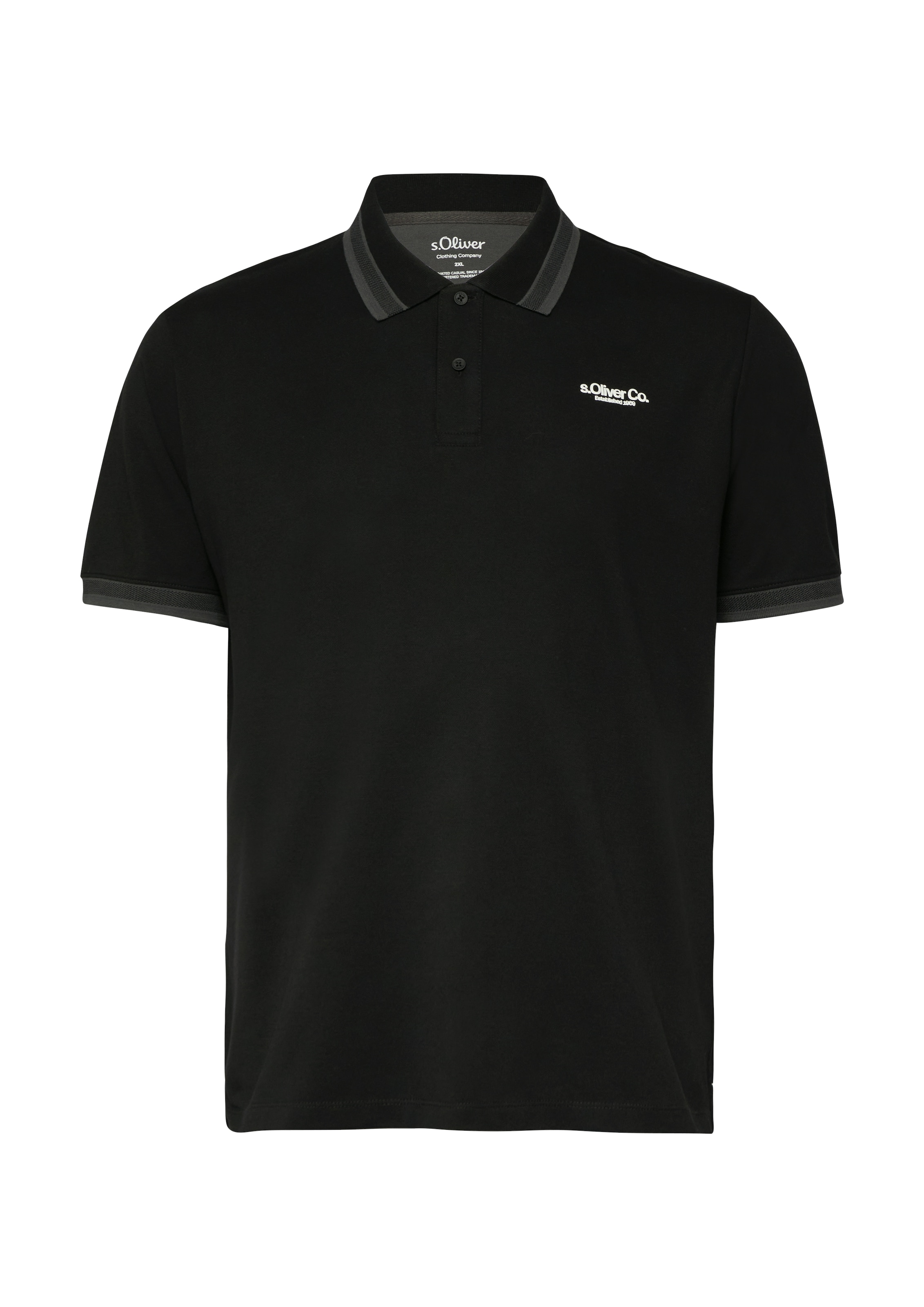 s.Oliver Men Big Sizes Poloshirt mit Logo Print