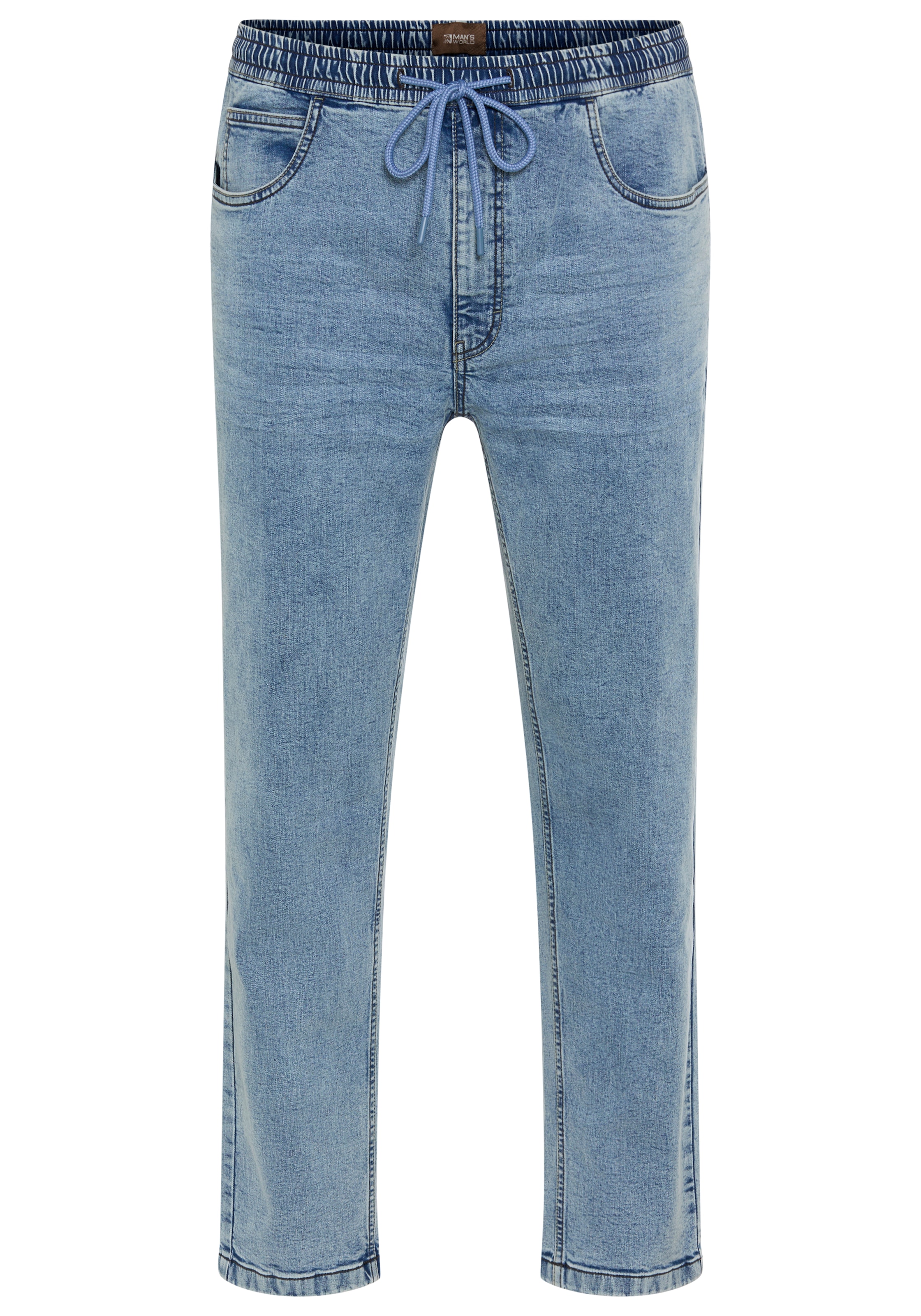 Man's World Plus Schlupfjeans gerade geschnittenes Bein, Regular-Fit, mit Kordelzug