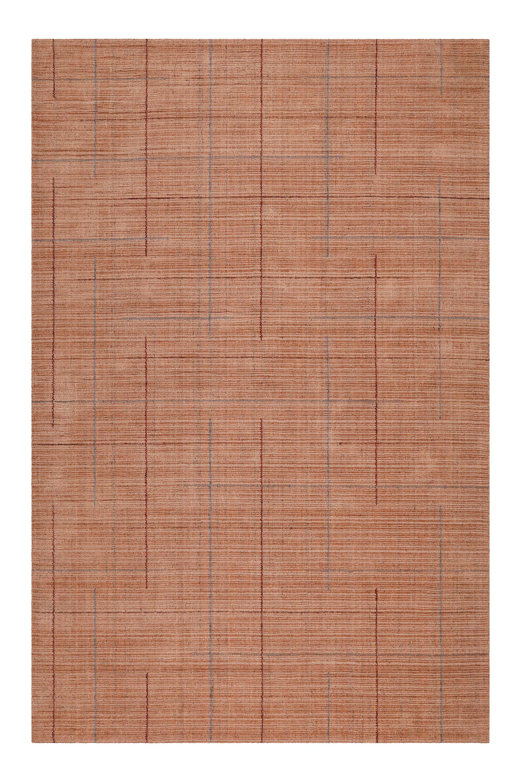 Wecon home Teppich »Milly« rechteckig 11 mm Höhe Kurzflorteppich, handgewebt, Naturfaser, Linienmuster, Wohnzimmer