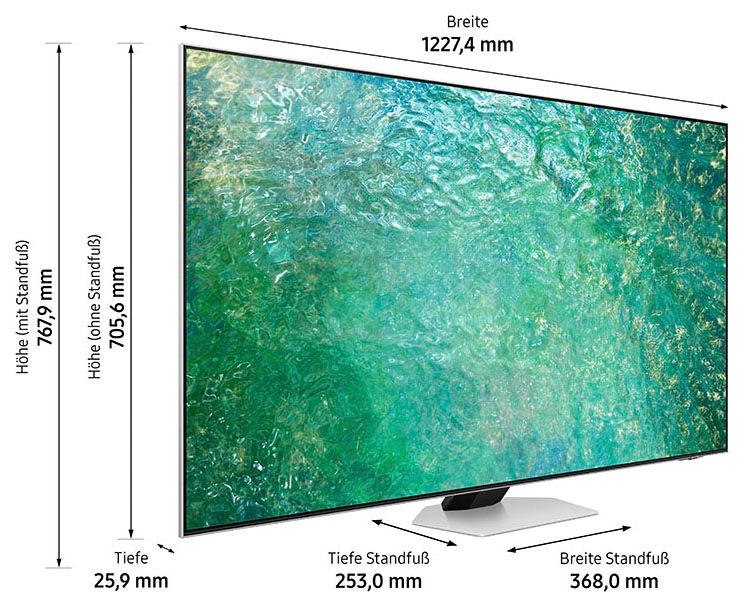 Samsung LED-Fernseher, 138 cm/55 Zoll, Smart-TV, Neo Quantum HDR, Neural  Quantum Prozessor 4K, Dolby Atmos & OTS ➥ 3 Jahre XXL Garantie | UNIVERSAL