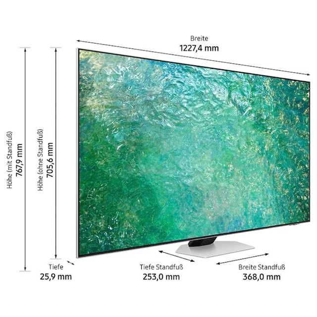 ➥ Smart-TV, Atmos OTS XXL Garantie Quantum & Neo Quantum Prozessor | Zoll, LED-Fernseher, UNIVERSAL cm/55 Samsung 3 4K, Jahre 138 Dolby Neural HDR,