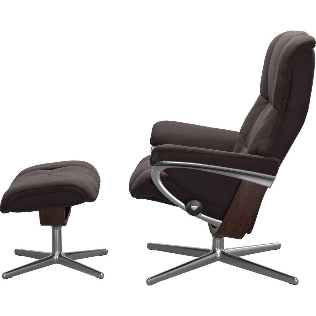 Stressless® Relaxsessel »Mayfair«, mit Cross Base, Größe S, M & L, Holzakzent Braun