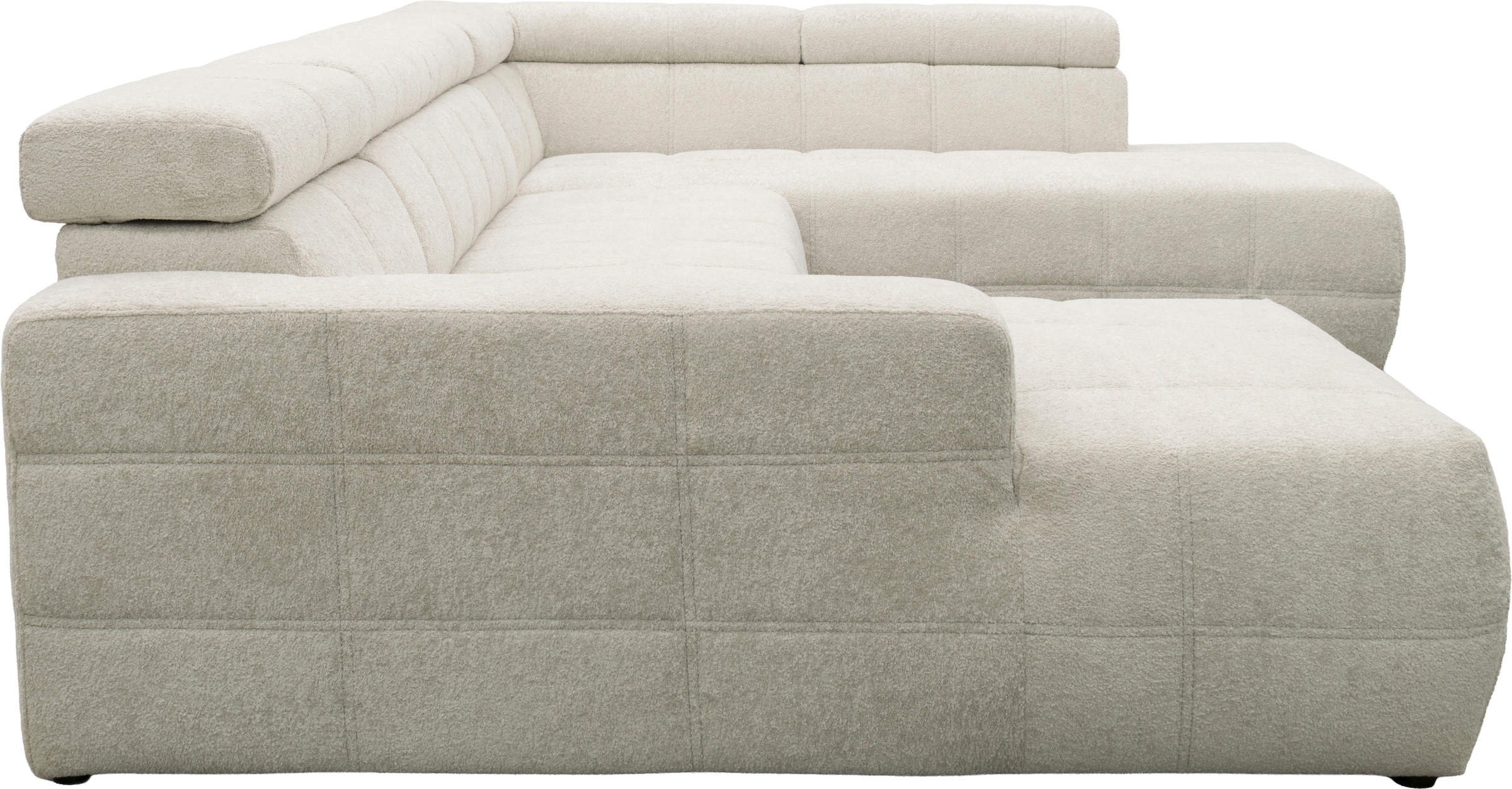 OTTO home Wohnlandschaft »Ballerup 359 x 228 cm, auch mit verstellbarer Sitztiefe« Kopfteile verstellbar, Pet Friendly Bezug, U-Form