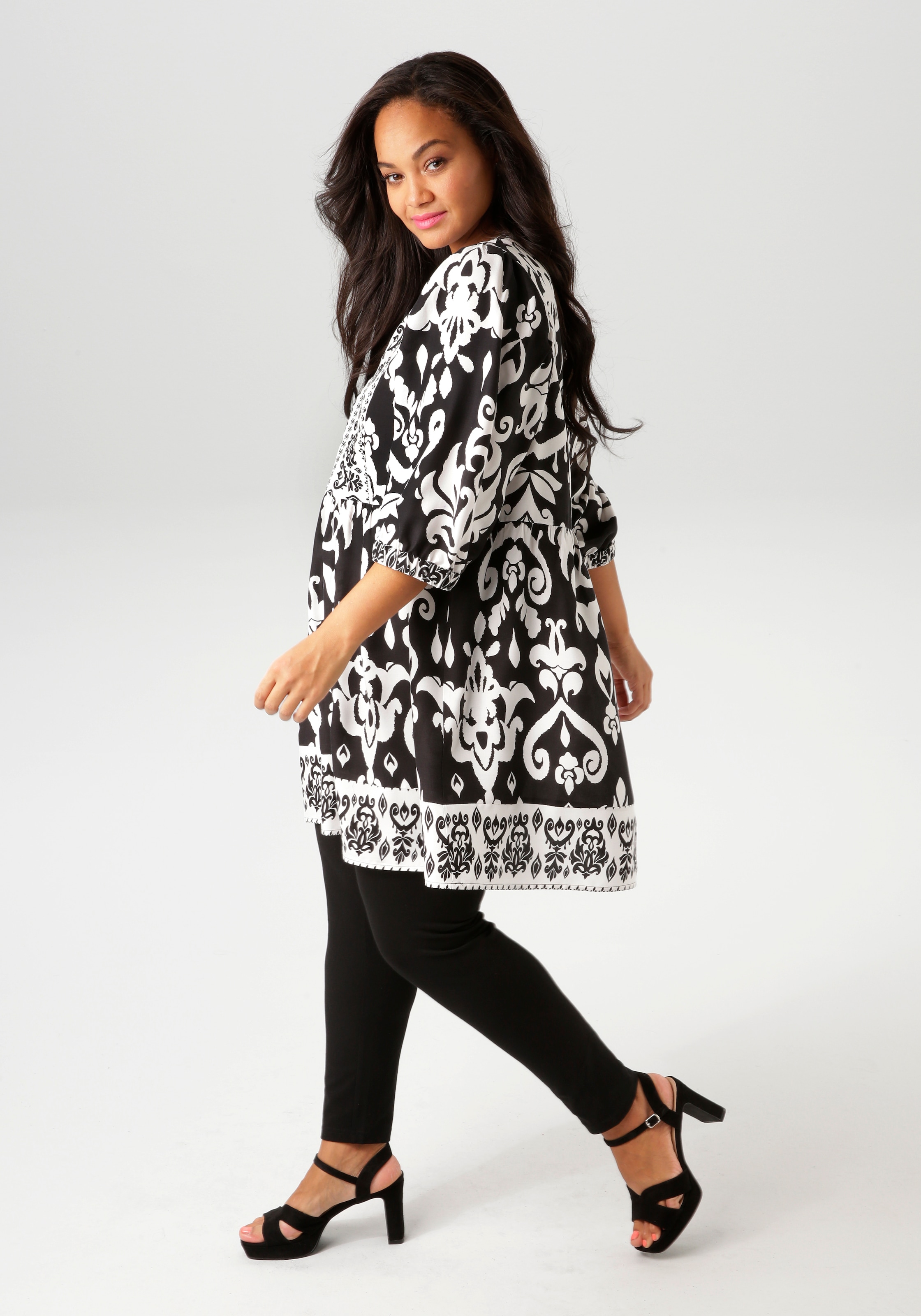 Aniston PLUS Leggings, aus elastischer Single Jersey-Qualität