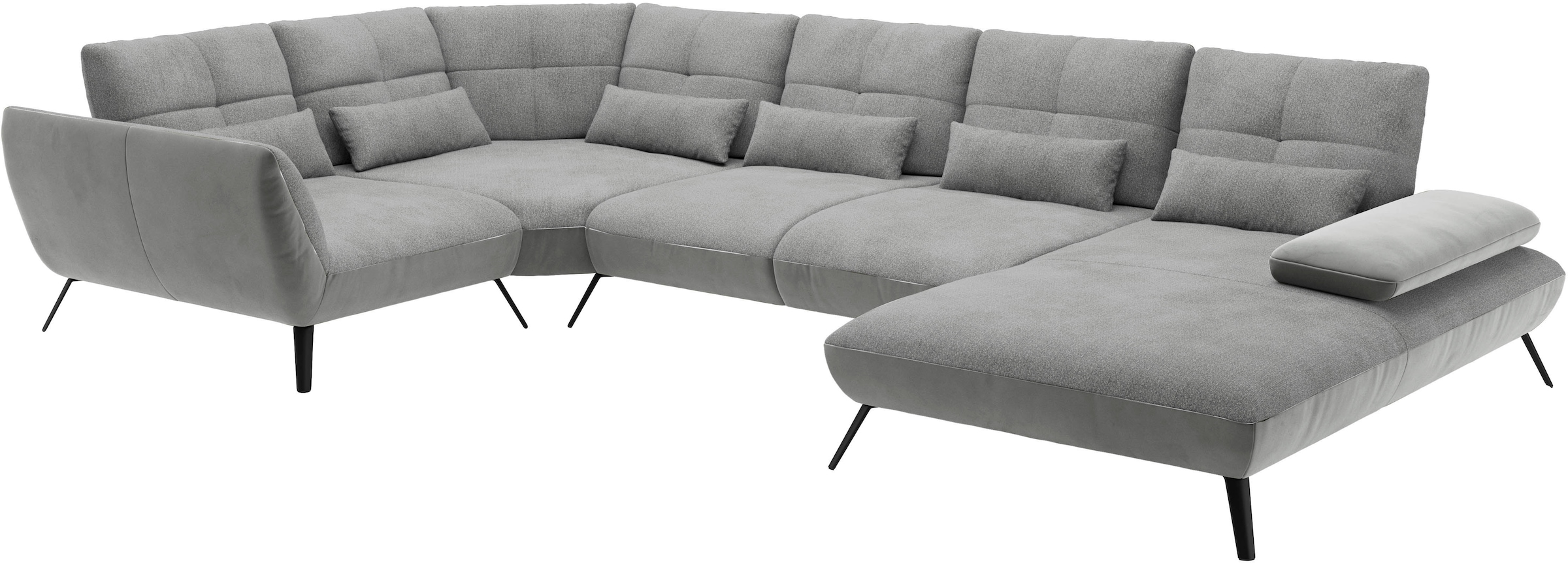 Places of Style Wohnlandschaft »Mikado U-Form«, inkl. Sitztiefenverstellung und Armteilverstellung