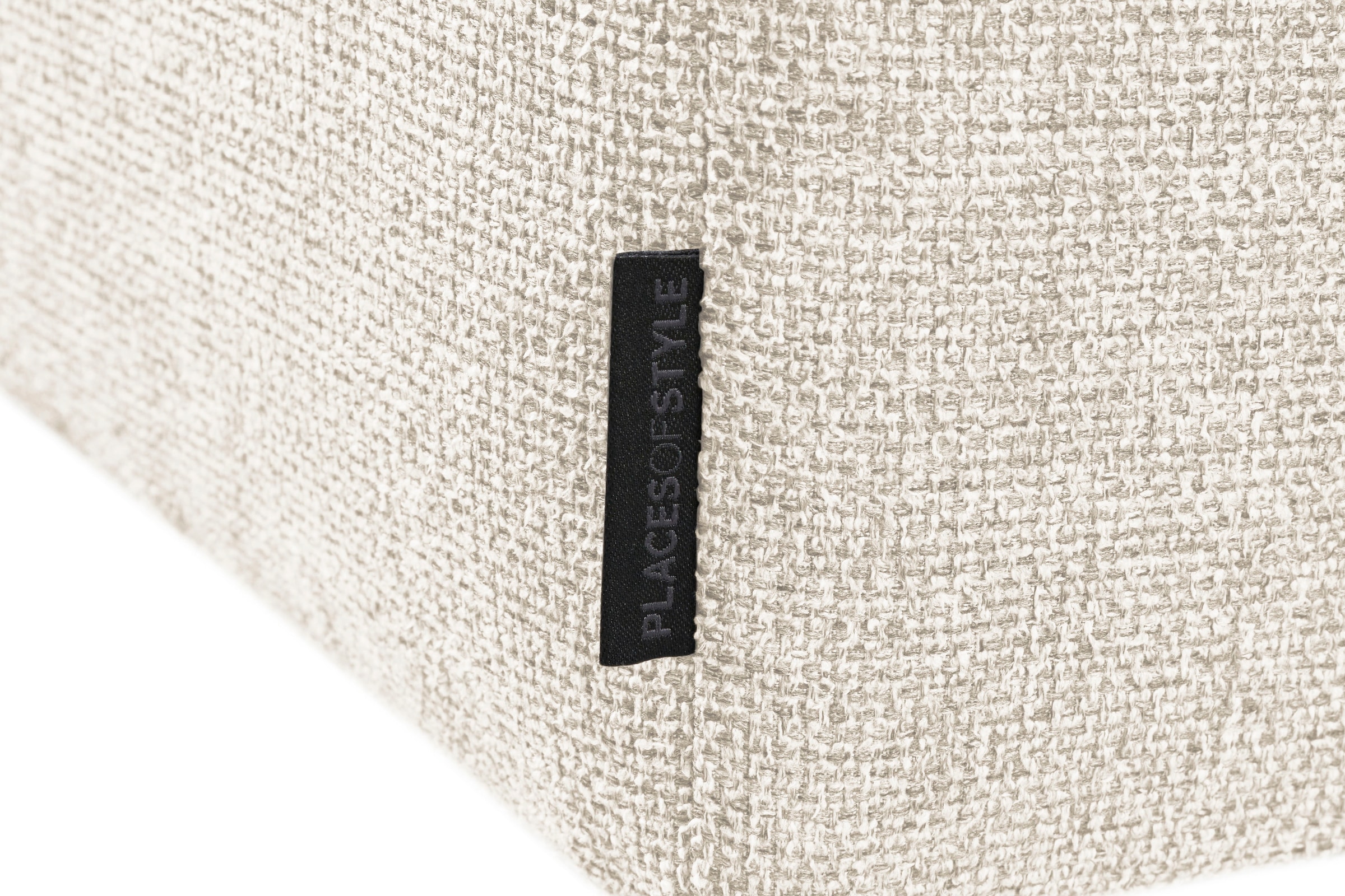 Places of Style Ecksofa Lorcan, in Lederoptik oder Strukturstoff lieferbar