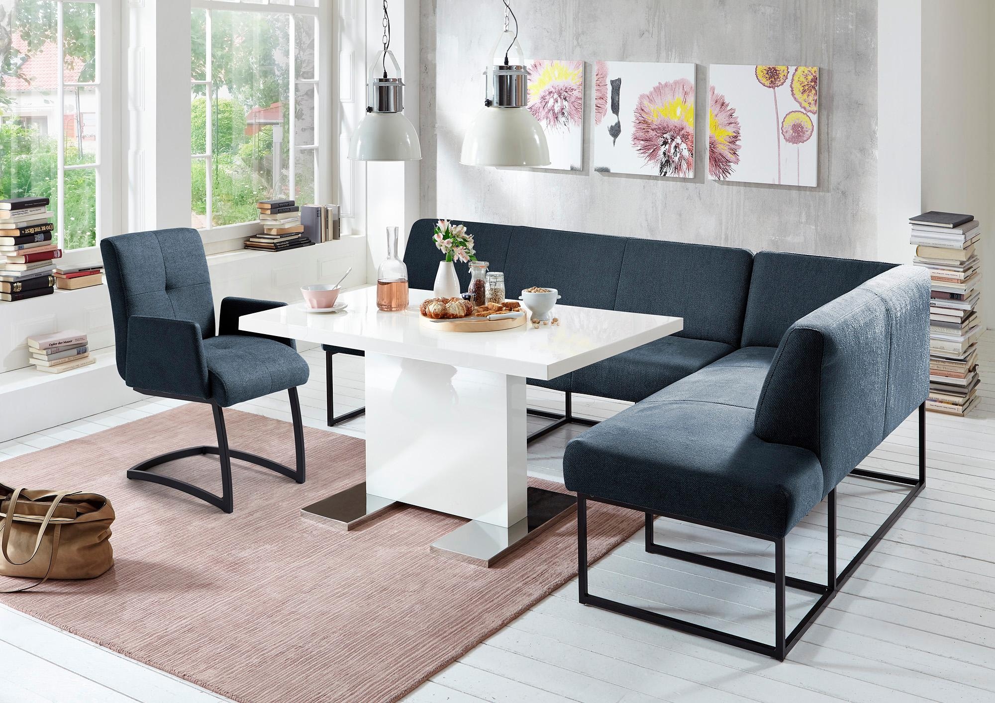 exxpo - sofa fashion Eckbank »Affogato, bequem und elegant, hochwertige Detailverarbeitung«, Frei im Raum stellbar