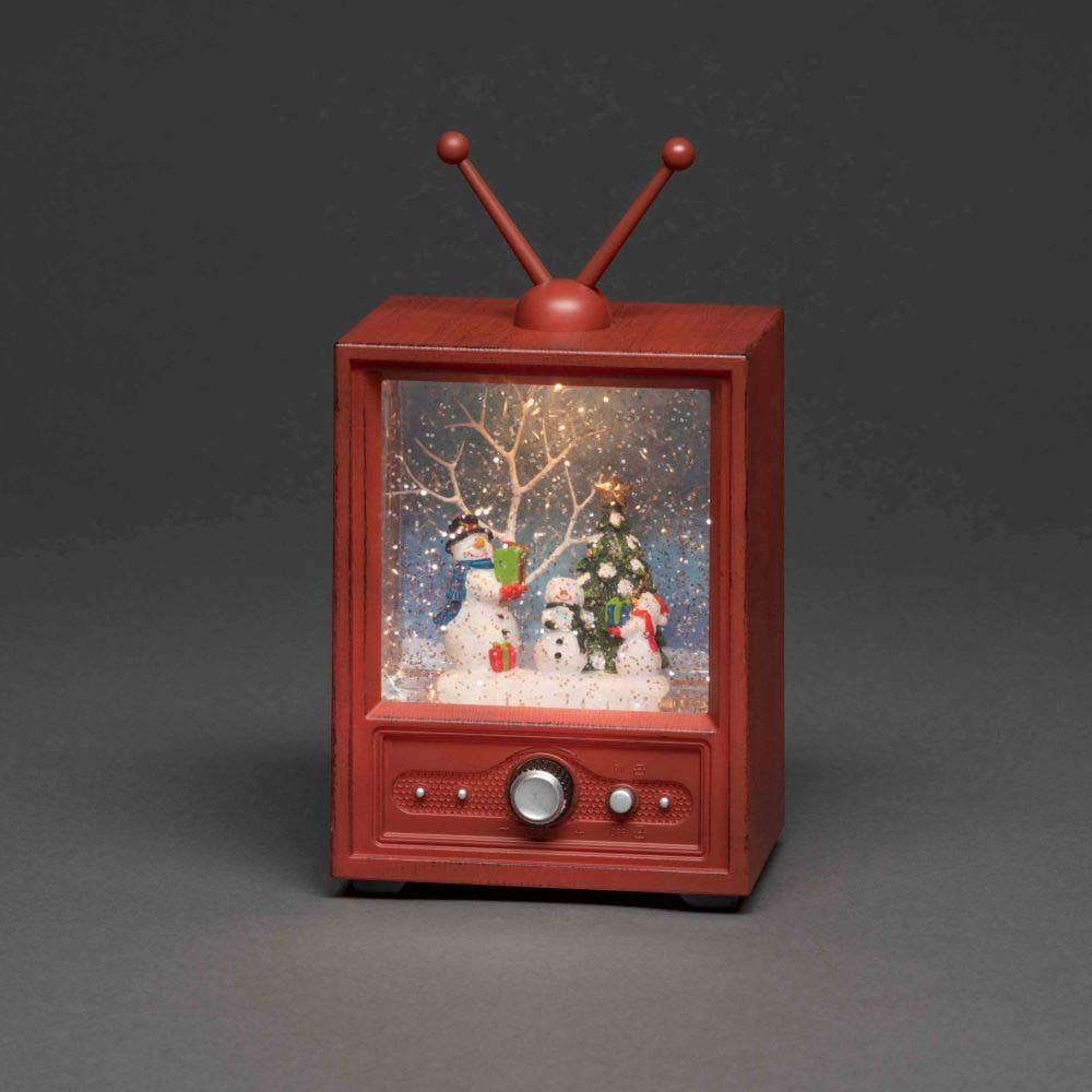 KONSTSMIDE LED Laterne »Fernseher Diode XXL online Garantie Weihnachtsdeko«, | Energiefunktion, wassergefüllt, weiße mit kaufen 3 mit wählbare 3 Jahren Schneemännern, 1 warm