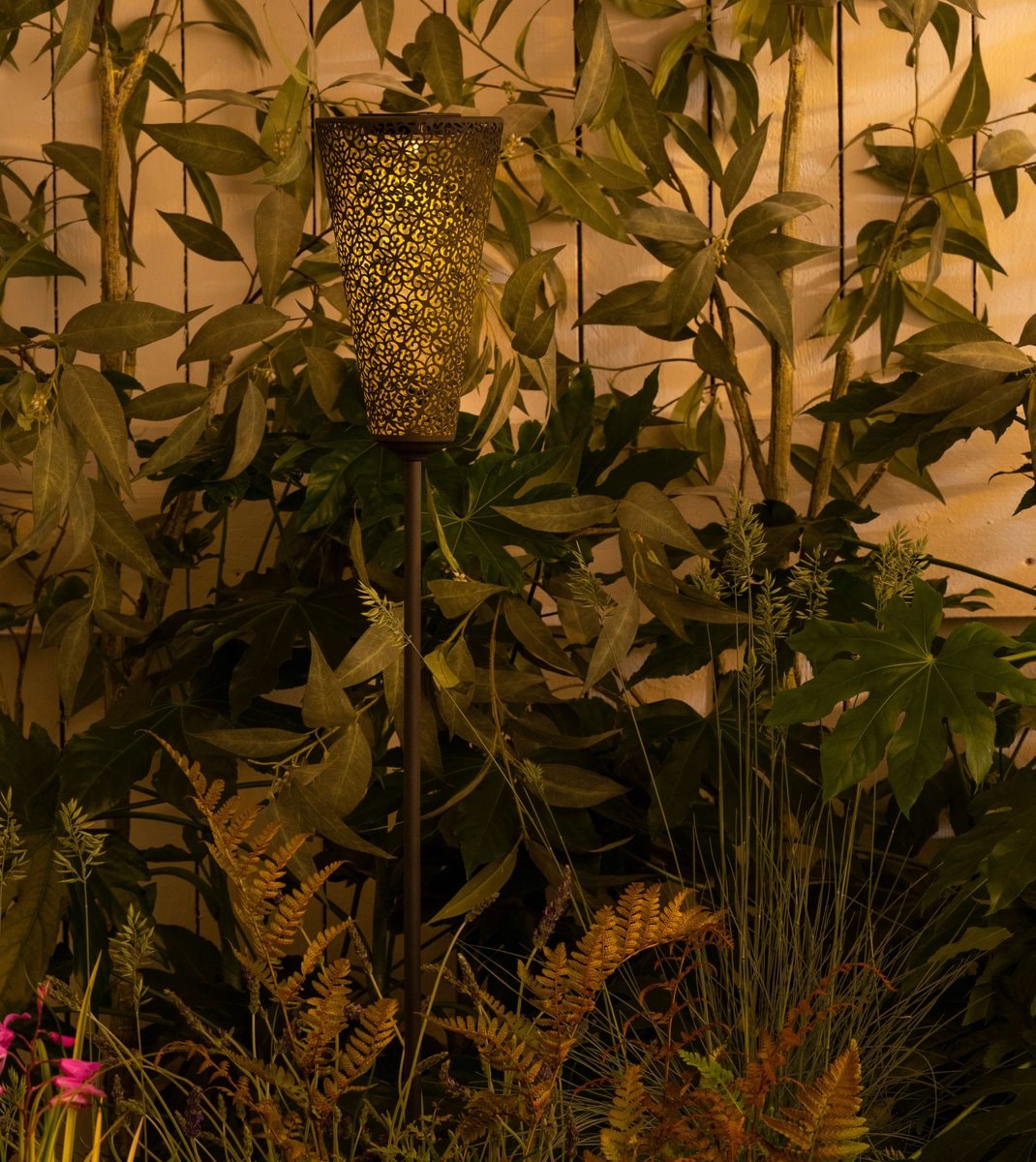 LUXFORM Gartenleuchte »Luxform Solar Torch Leeds, set of 2« LED-Modul 1 Stk. Warmweiß LED-Fackellampe, Solarenergie, warmweiß, aus Metall, IP45