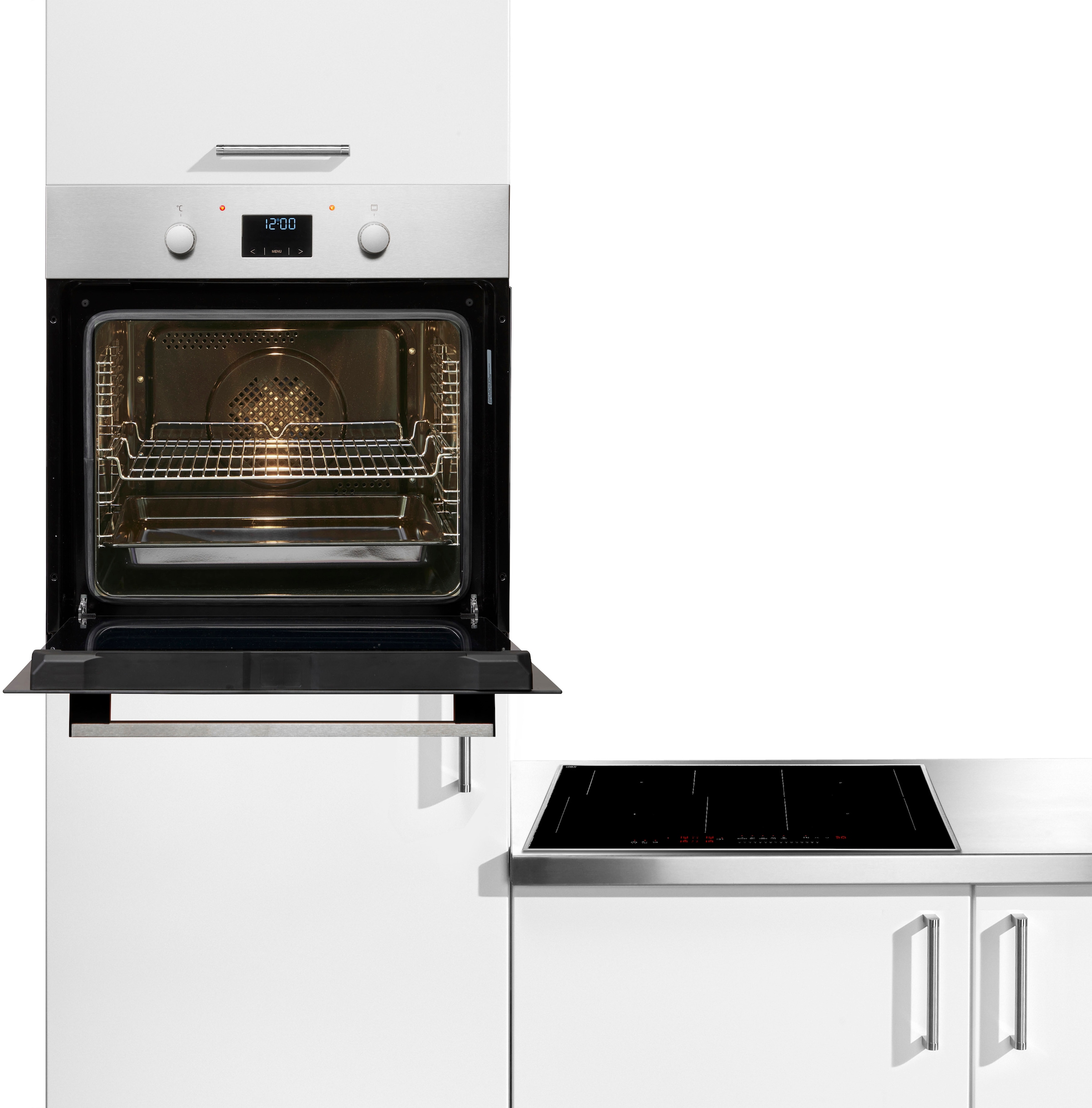 Amica Backofen-Set »EBIX 955 100 E FlexConnect« mit Teleskopauszug nachrüstbar Steam Clean Mehr Freiheit für deine Küche – FlexConnect macht’s möglich!