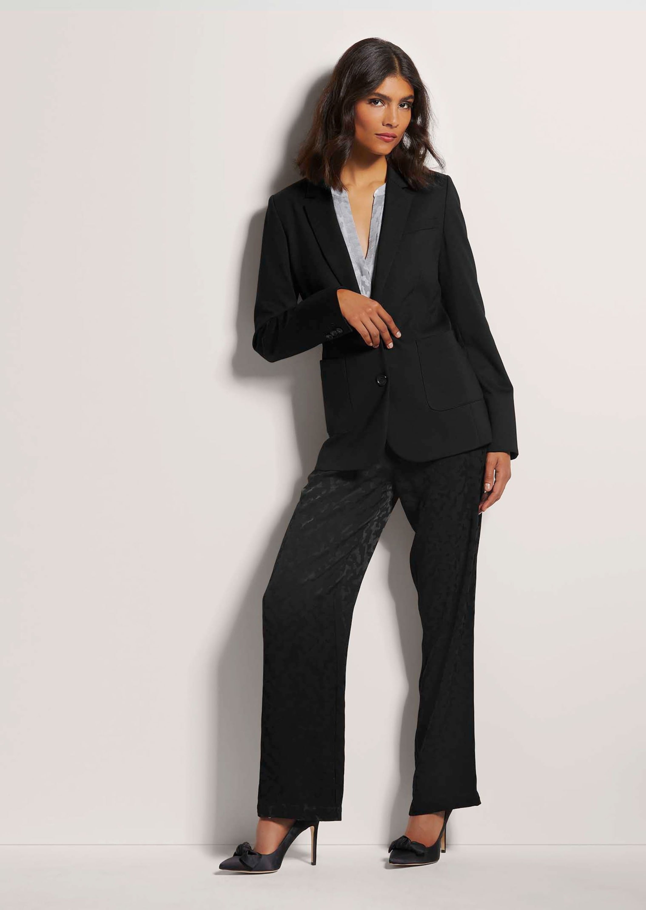 MADELEINE Jackenblazer »Blazer Langer Jersyblazer mit Revers«