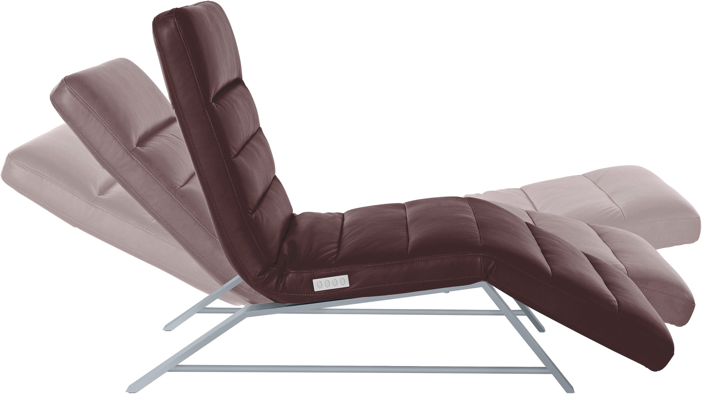 W.SCHILLIG Relaxliege »daily dreams«, Funktionsliege wahlweise mit Motor, Gestell matt, Breite 65 cm