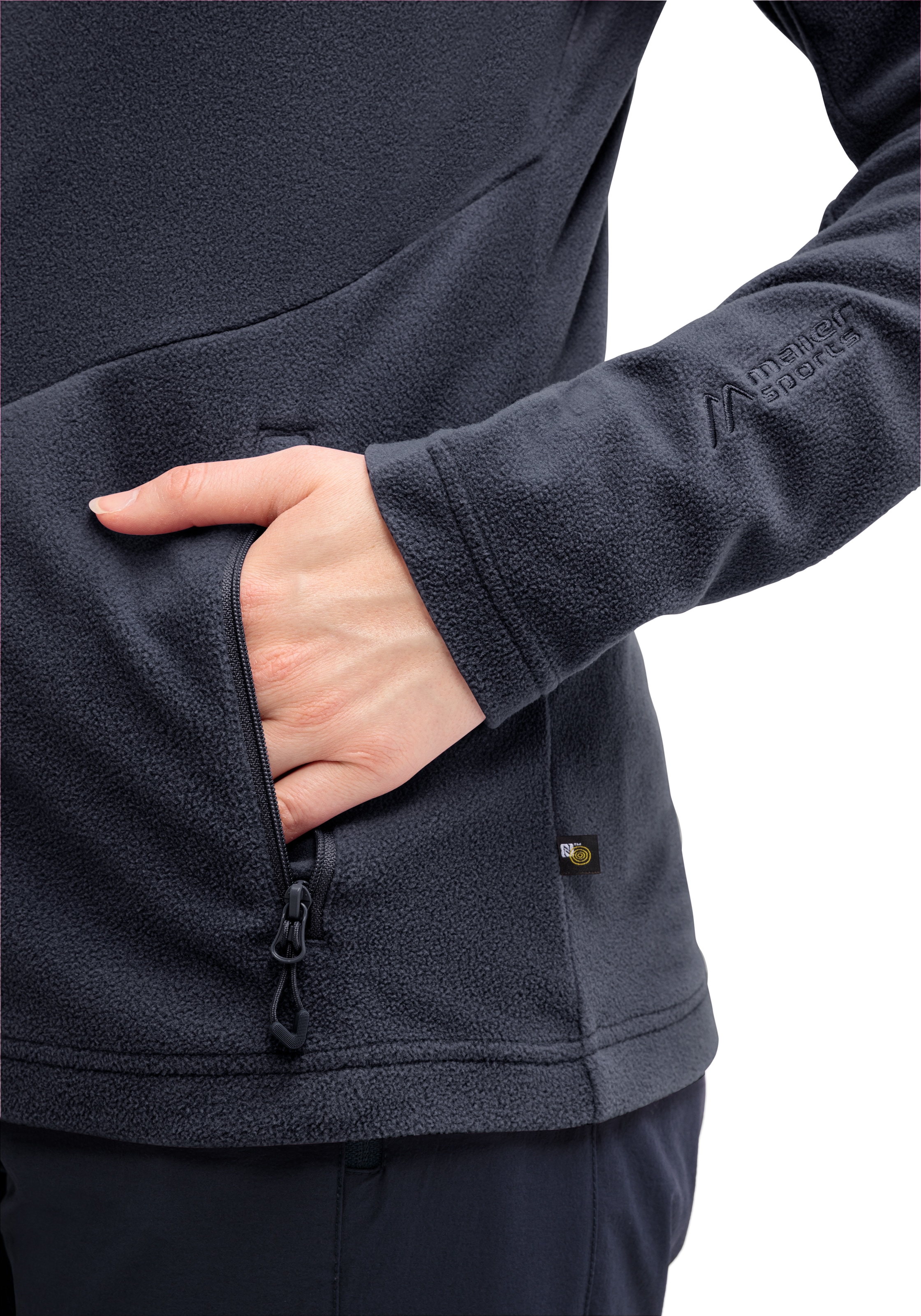 Maier Sports Fleecejacke »Denise Jacket W«, Damen Midlayer, atmungsaktiv schnelltrocknend, Full-Zip, Regular fit