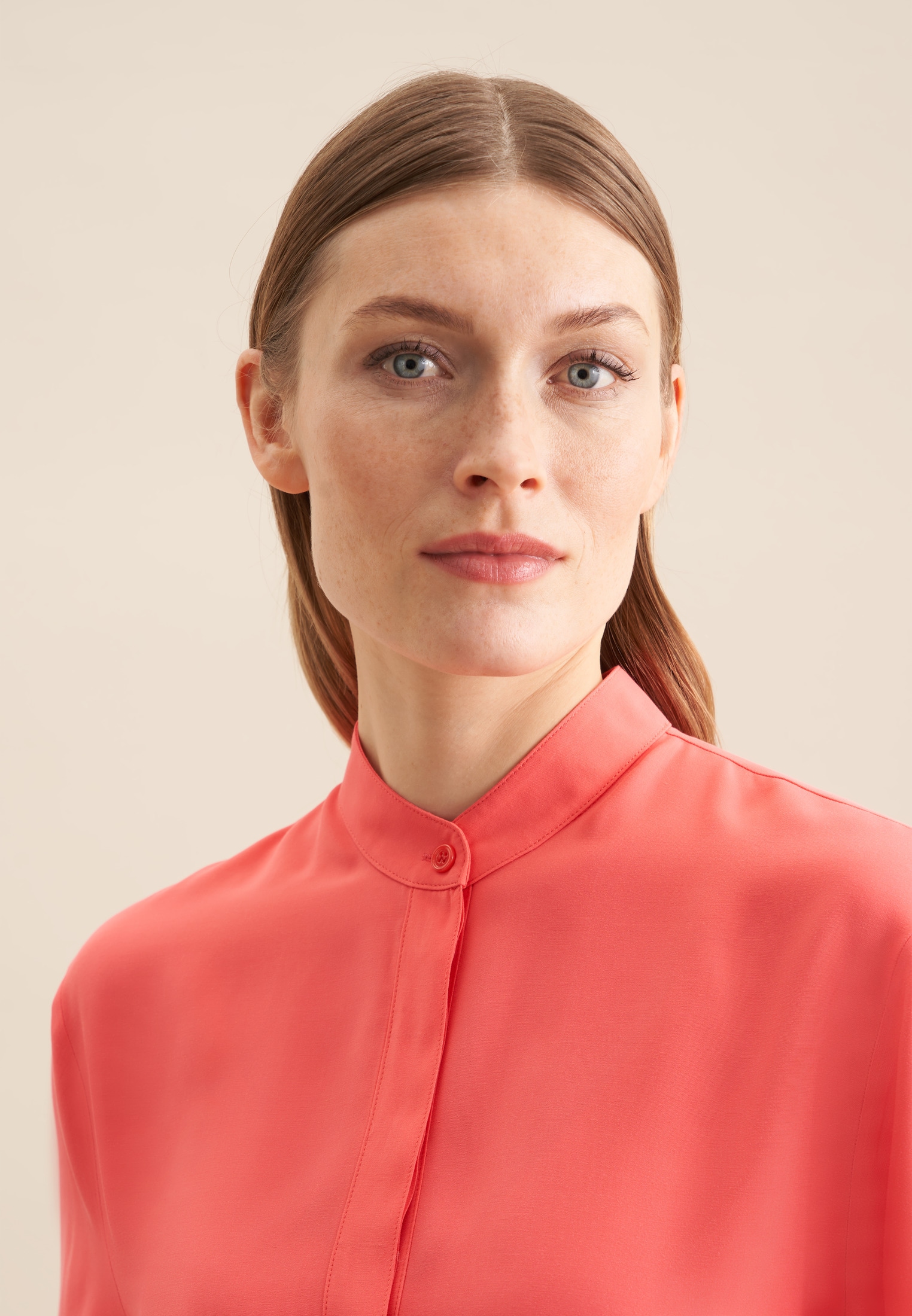 seidensticker Shirtbluse »Schwarze Rose«, Kurzarm Rundhals Uni